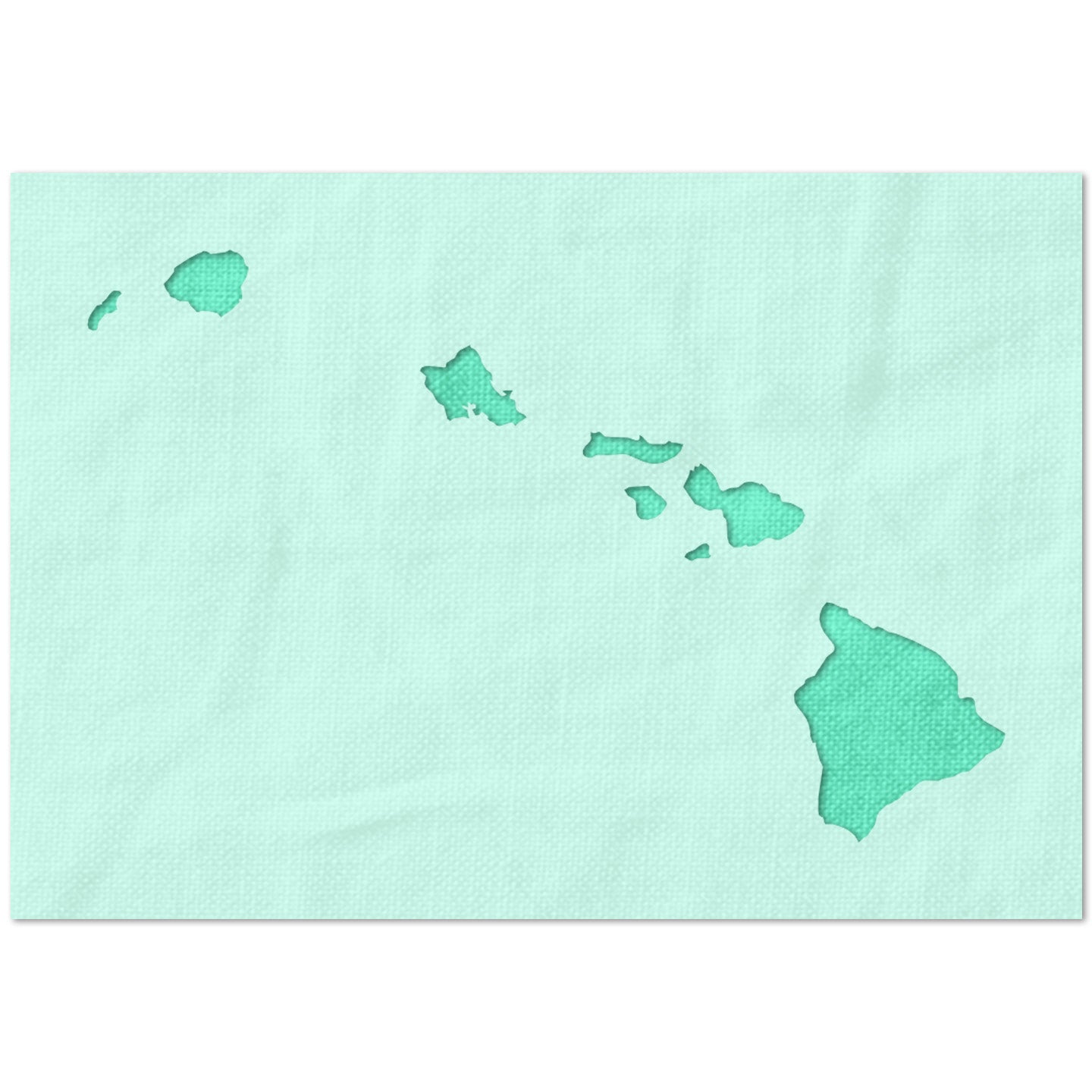 Hawaii State Outline Stencil