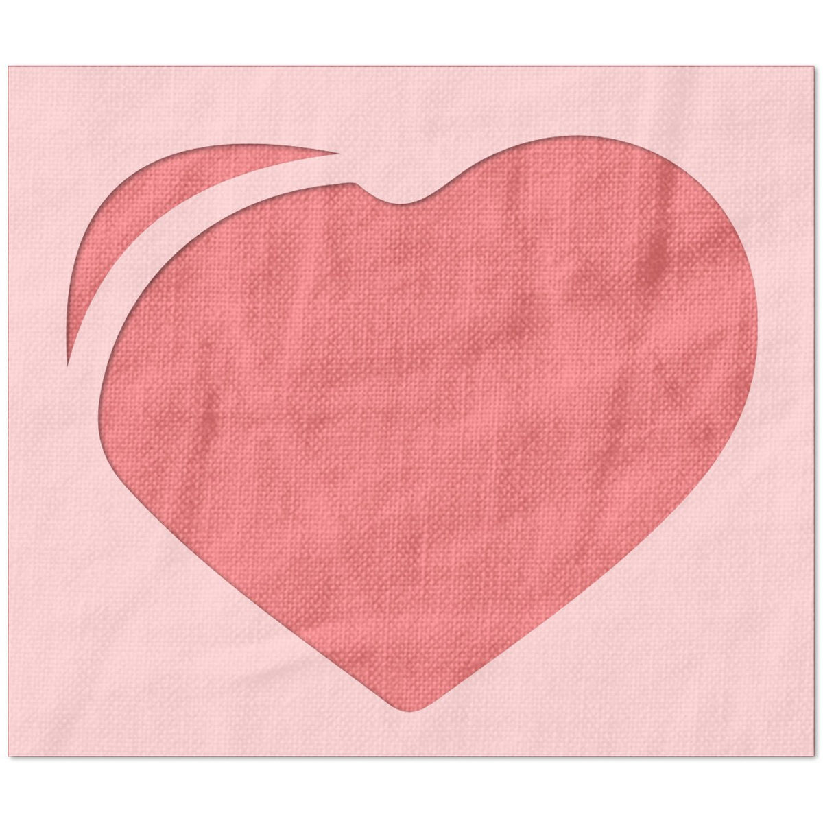Heart Casino Symbol Stencil