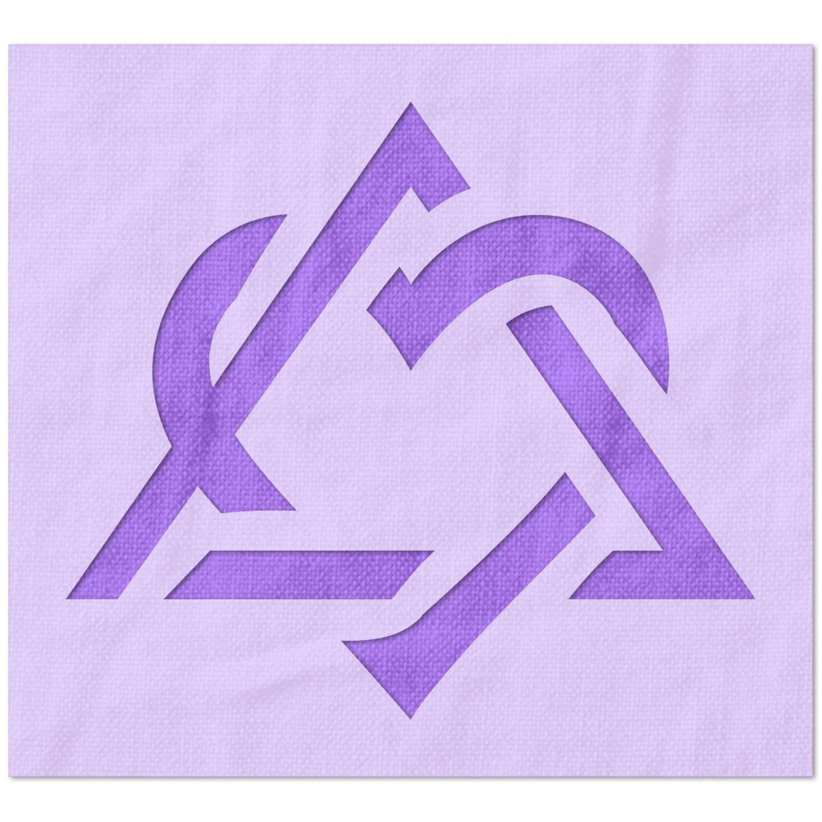 Heart in Triangle Stencil