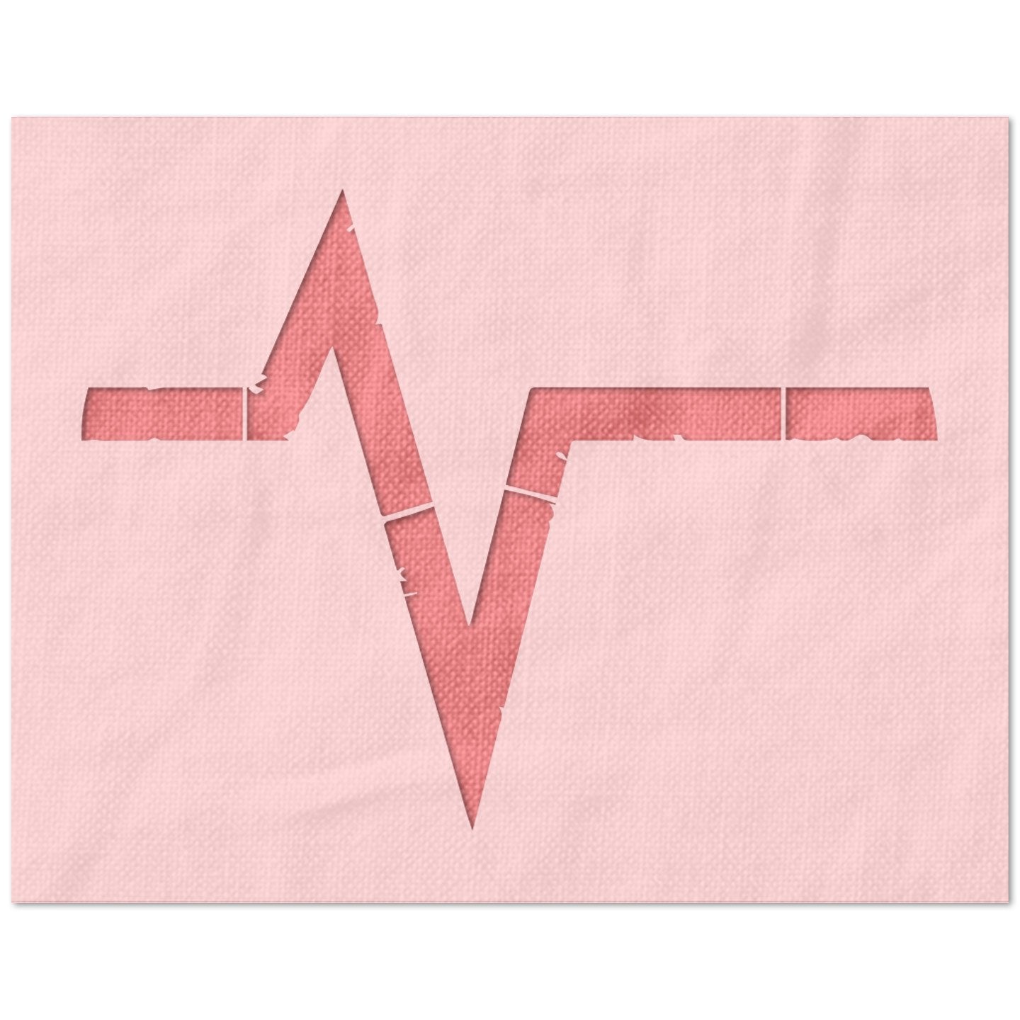 Heart Monitor Stencil
