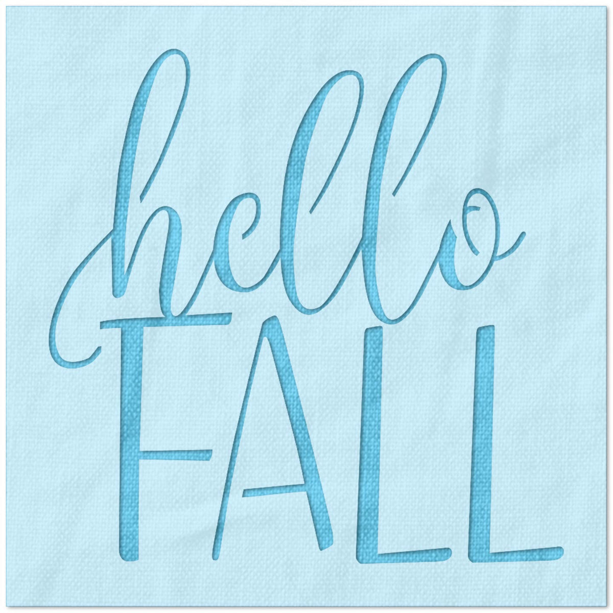 Hello Fall Stencil