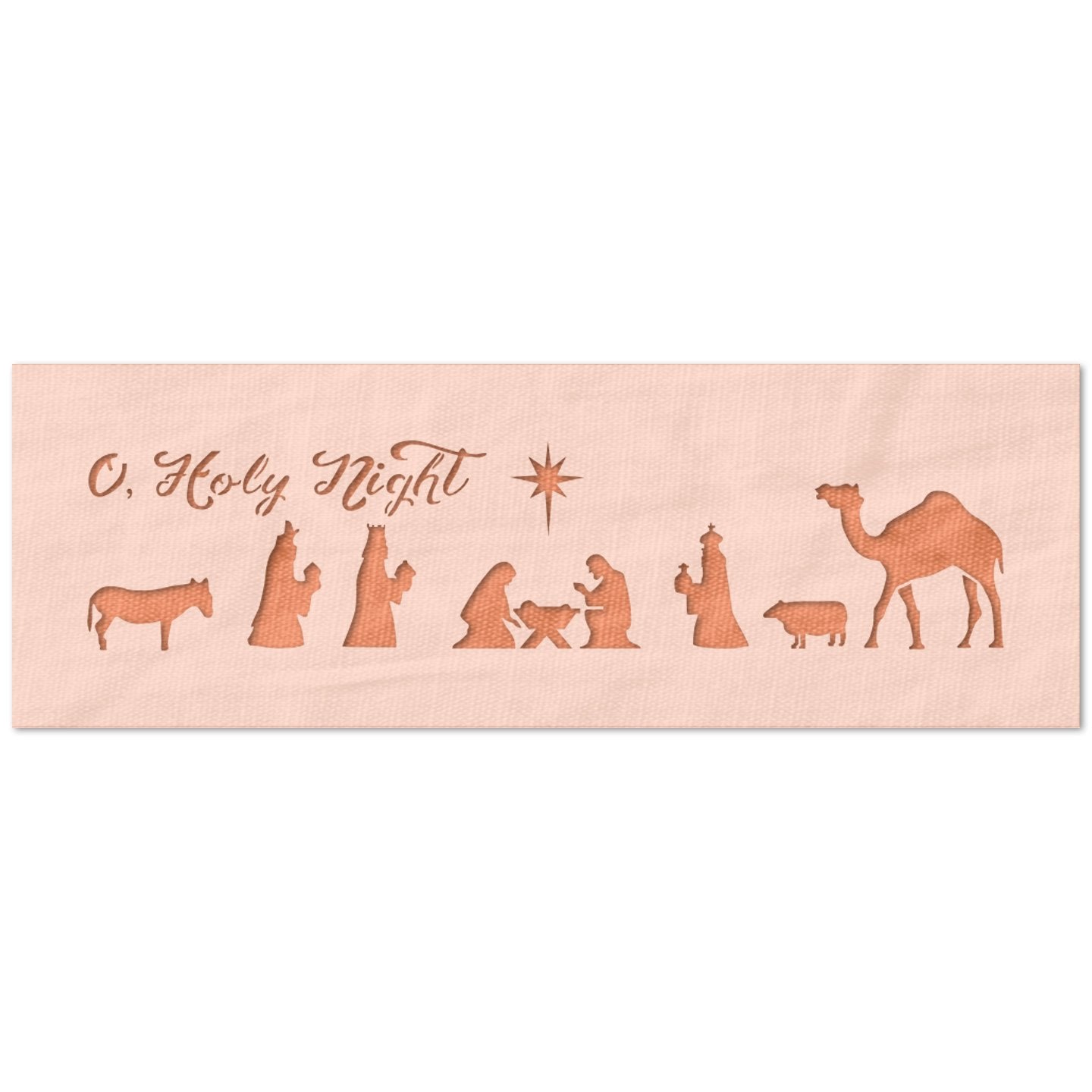 Holy Night Nativity Scene Stencil