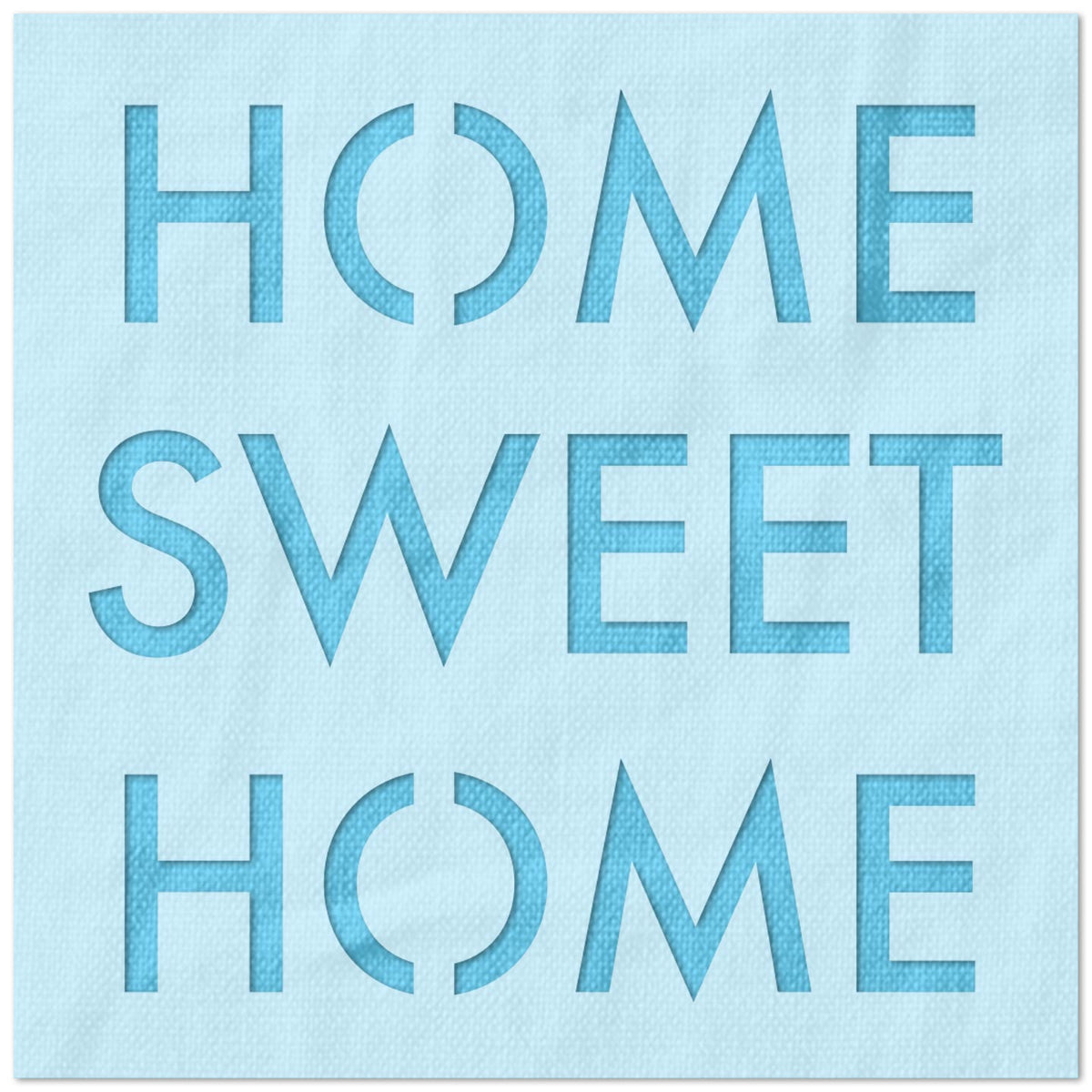 Home Sweet Home Block Letters Stencil