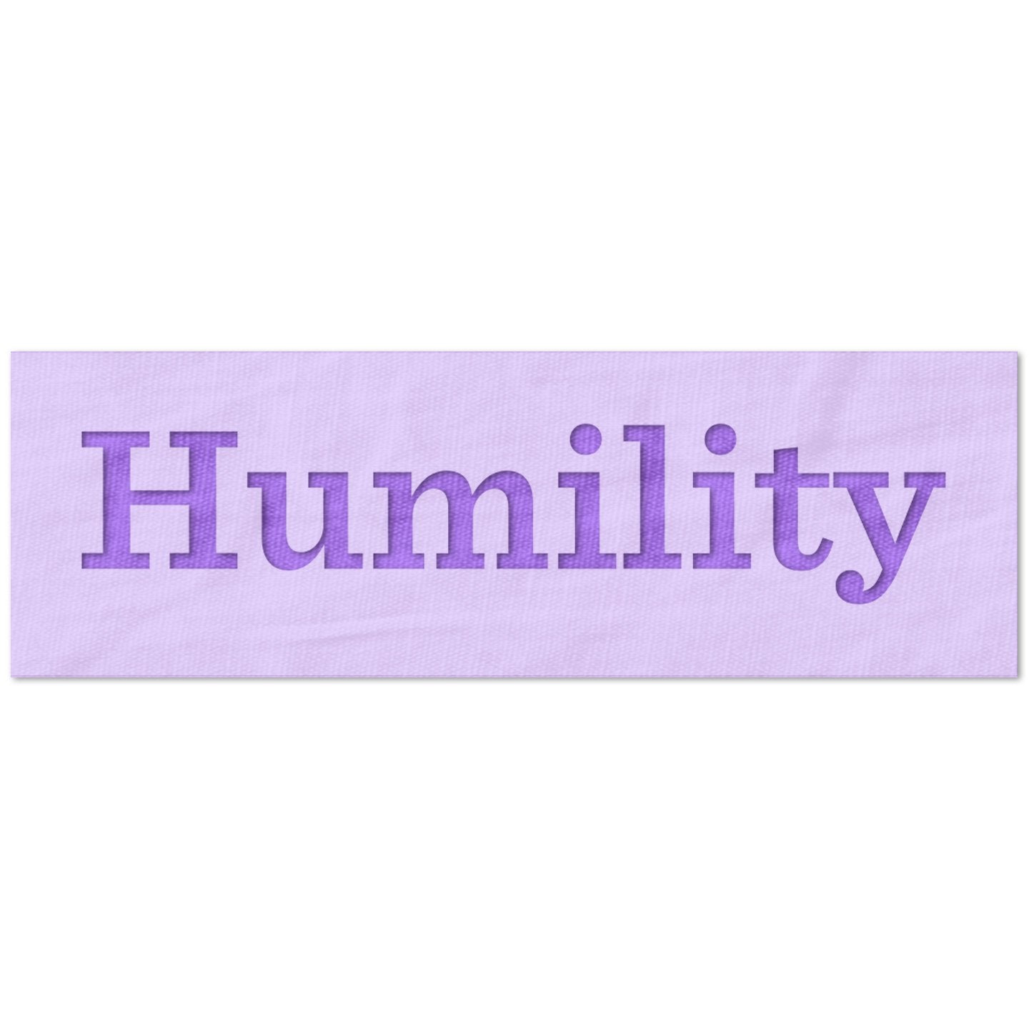 Humility Text Stencil