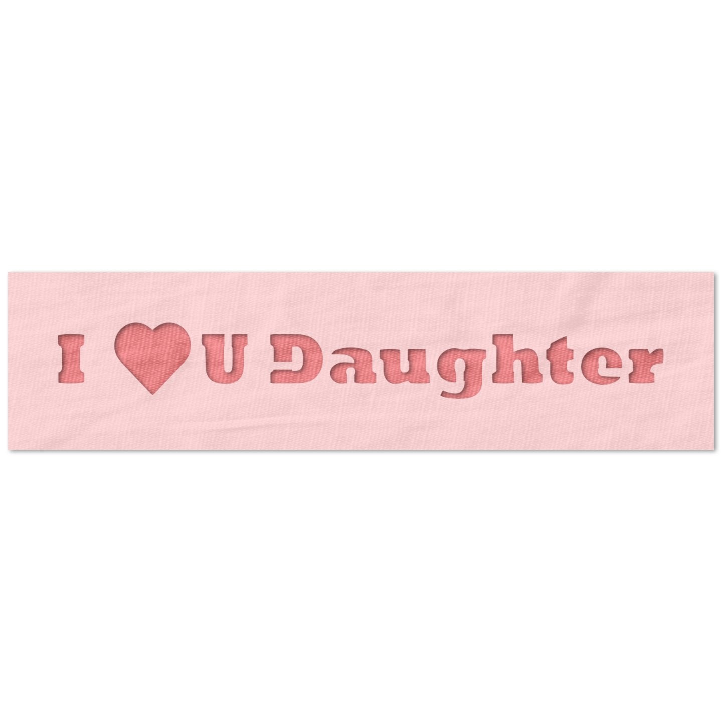 I Heart You Daughter Stencil