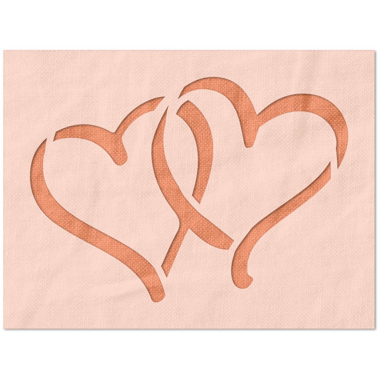 Interlocking Hearts Stencil