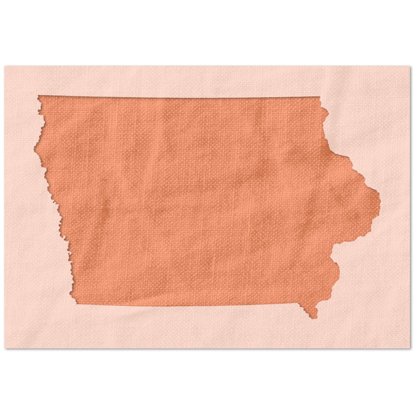 Iowa State Outline Stencil