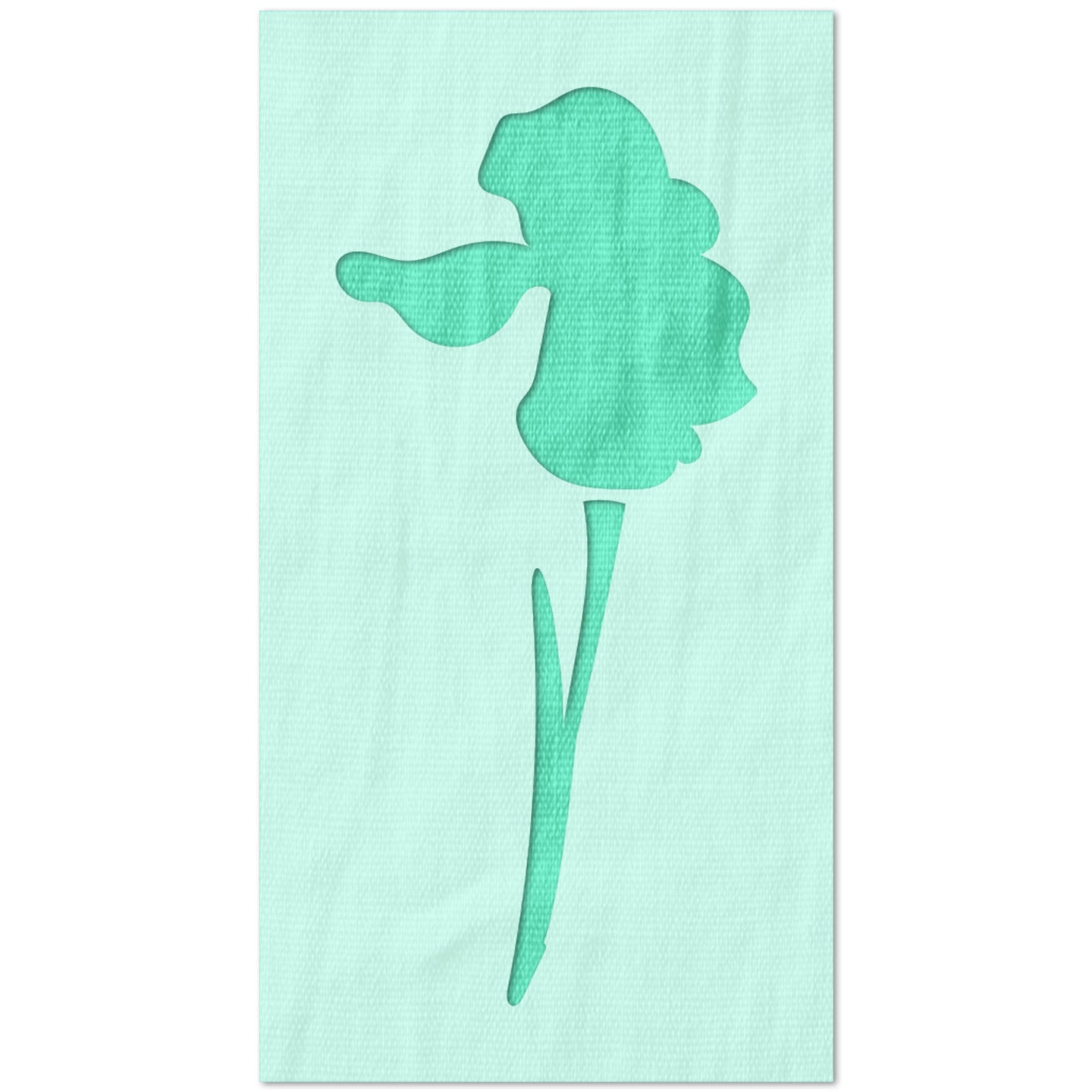 Iris Flower Stencil