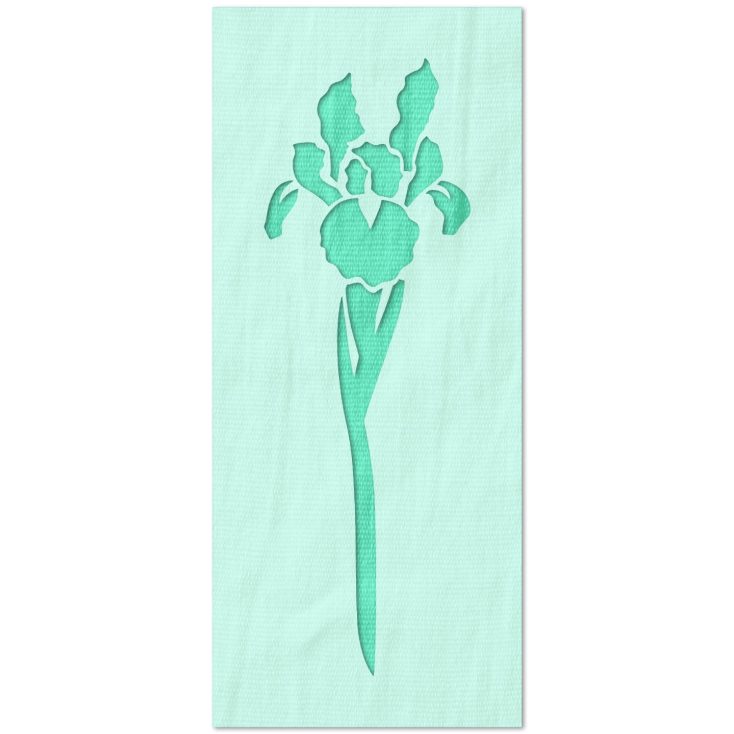 Iris Flower Stencil