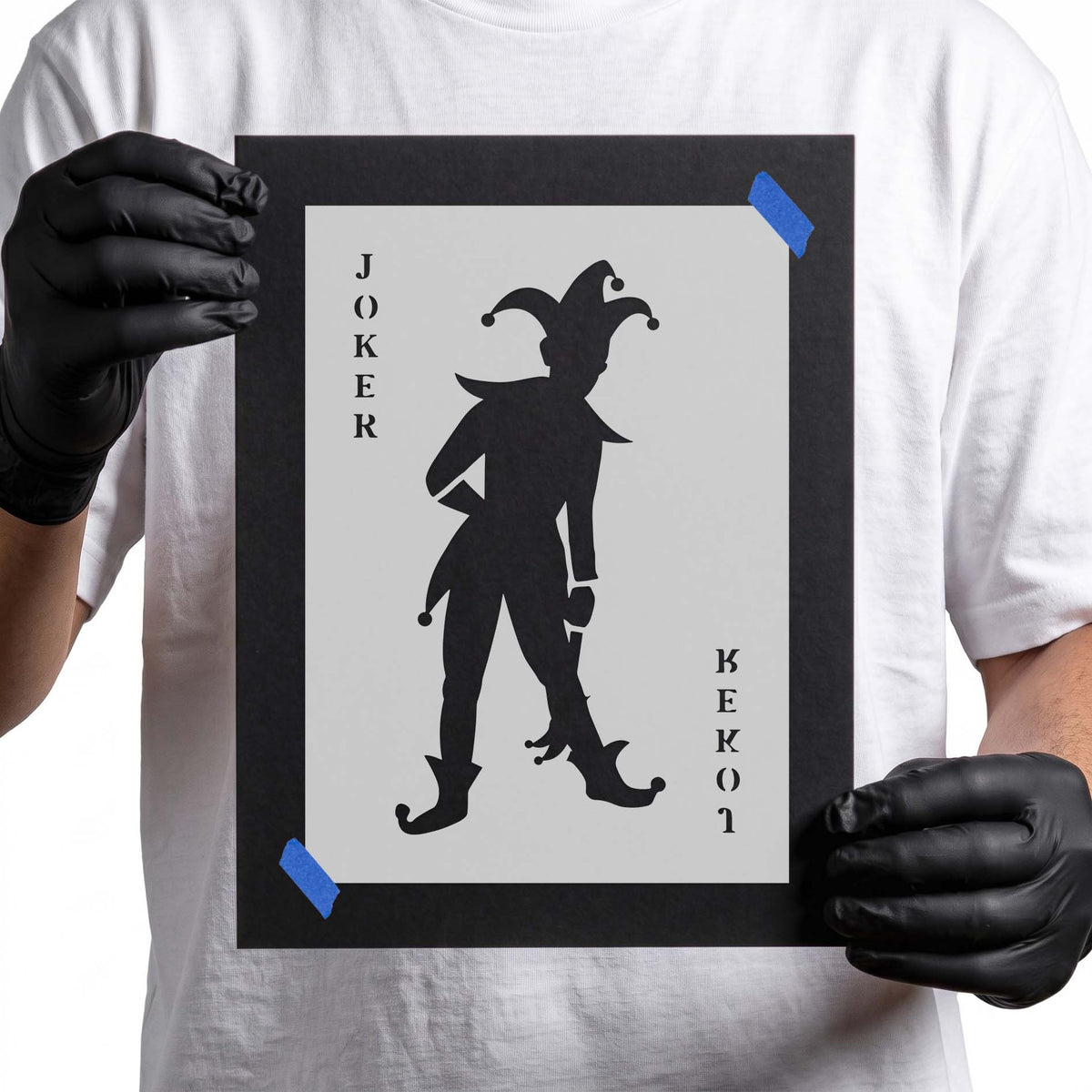 Joker Card Stencil