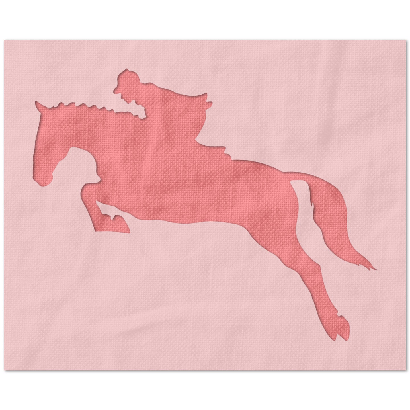 Jumping Horse Stencil