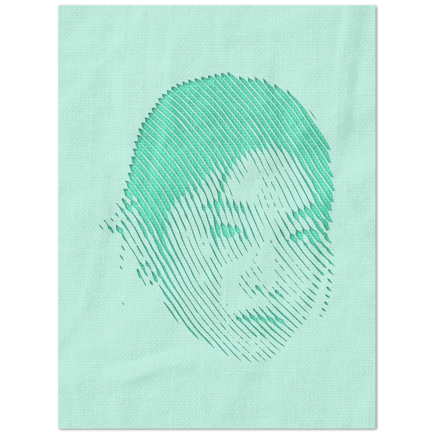 Jung Ho-Yeon halftone face stencil