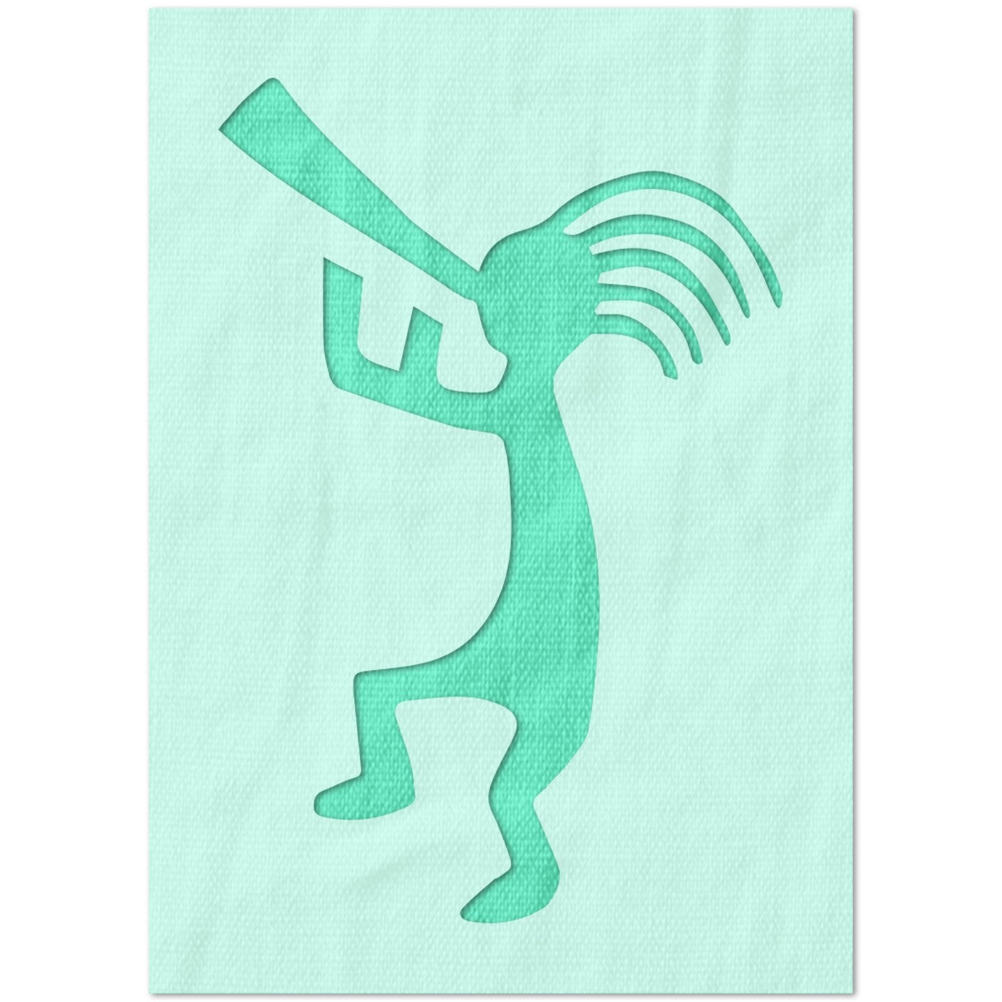 Kokopelli Dancing Stencil