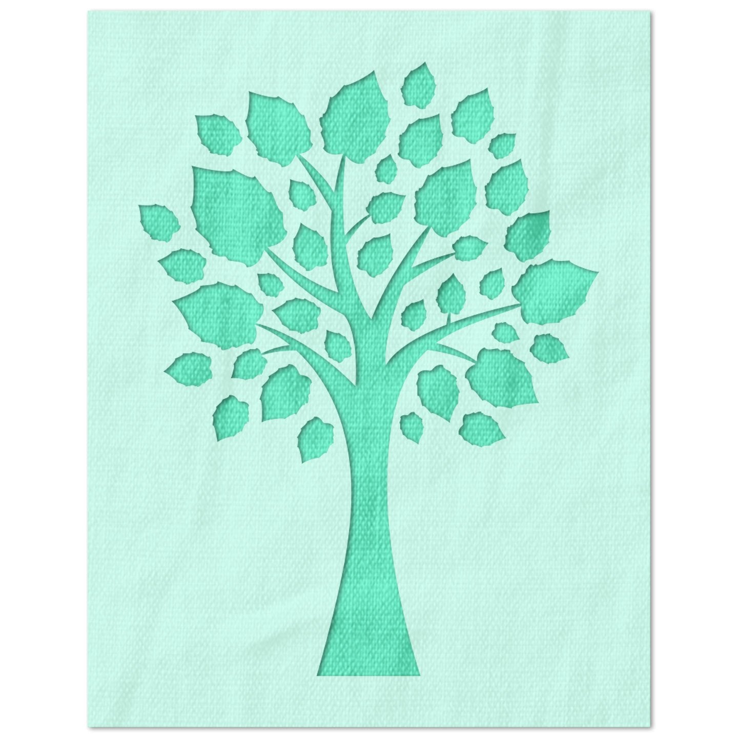 Leafy Tree Stencil