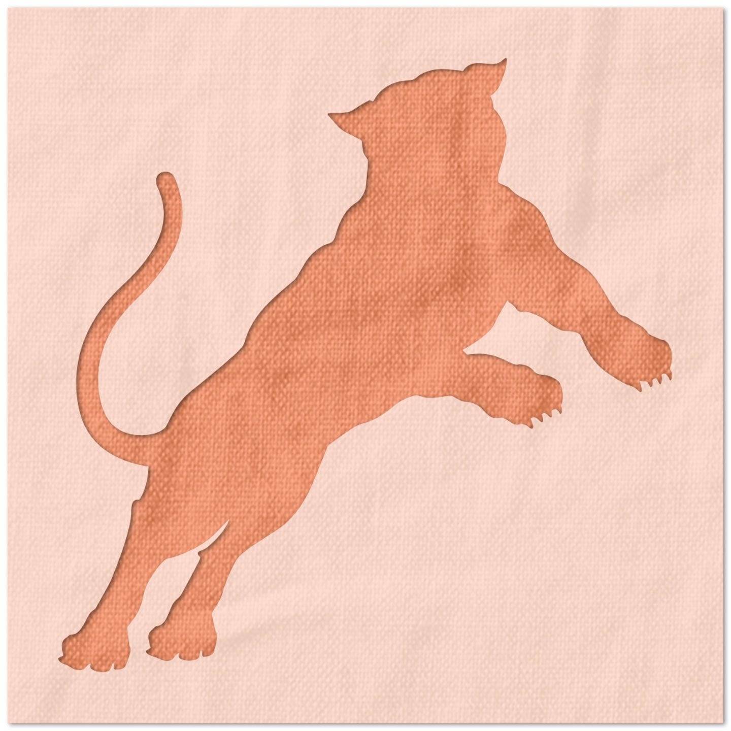 Leaping Panther Stencil