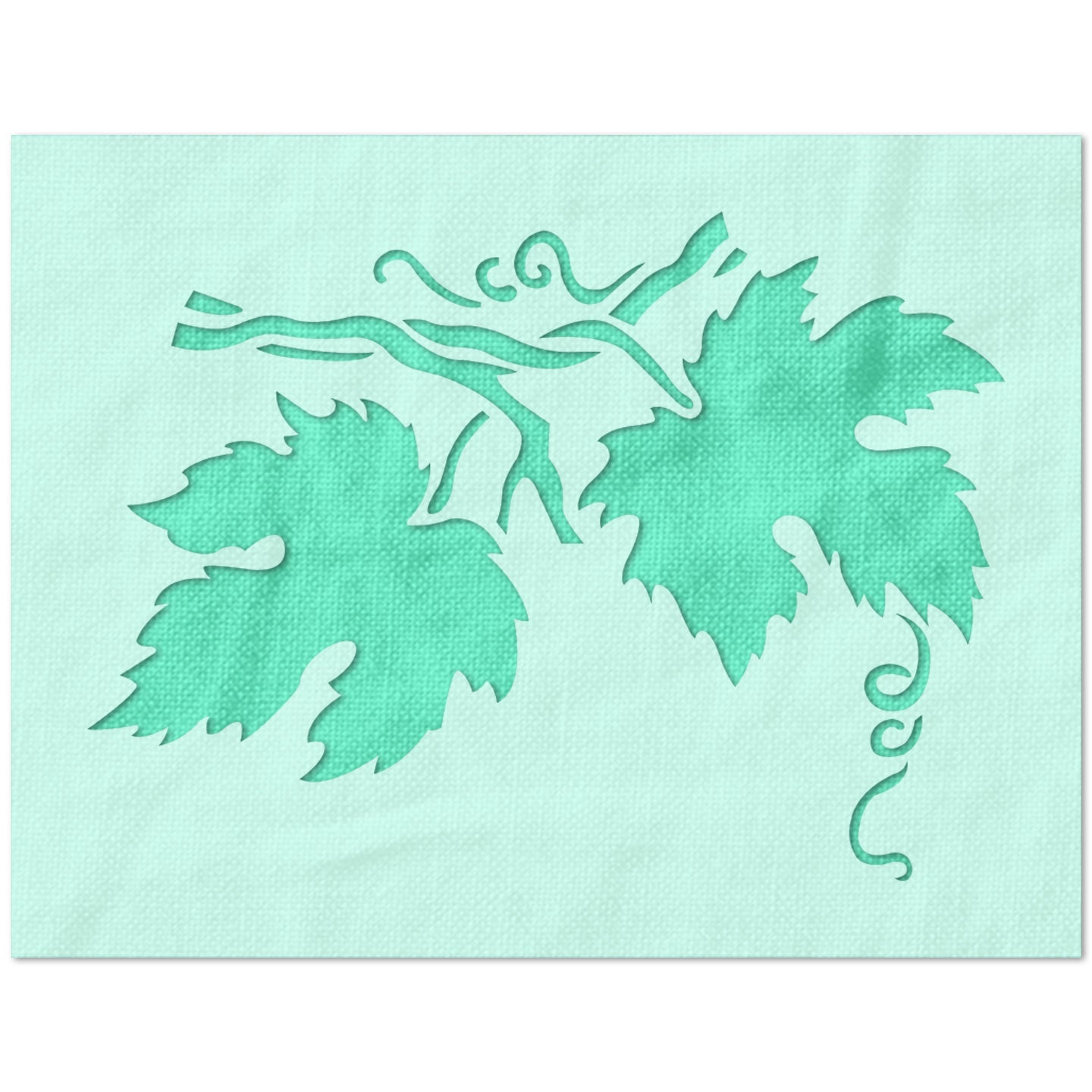 Leaves on a Branch Stencil