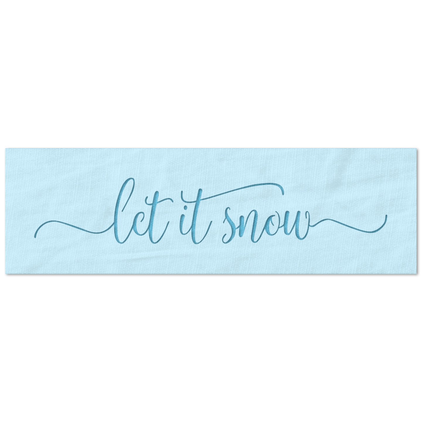 Let It Snow Script Stencil