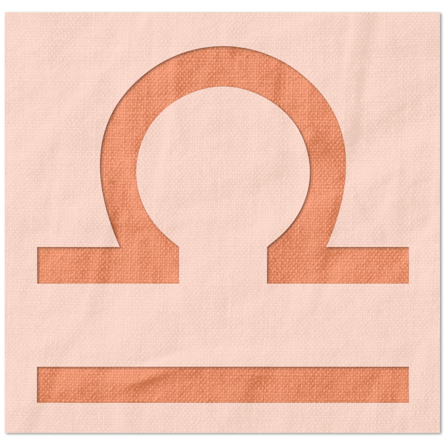 Libra Symbol Stencil