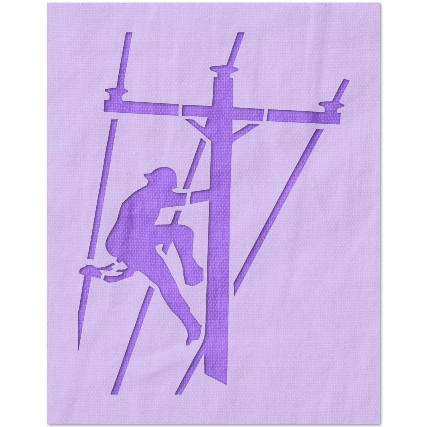 Lineman Stencil