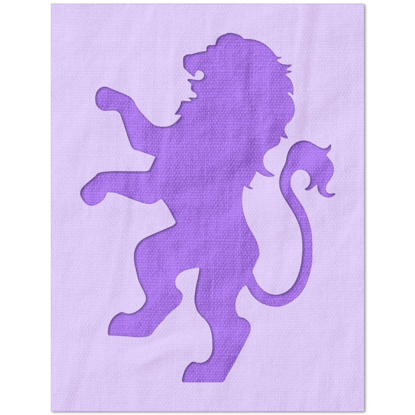 Lion Silhouette Stencil