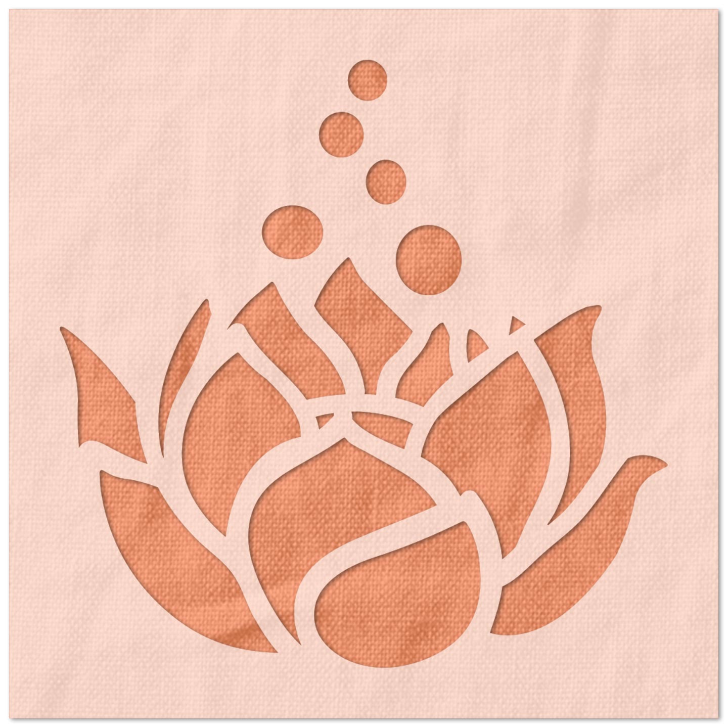 Lotus Flower Stencil