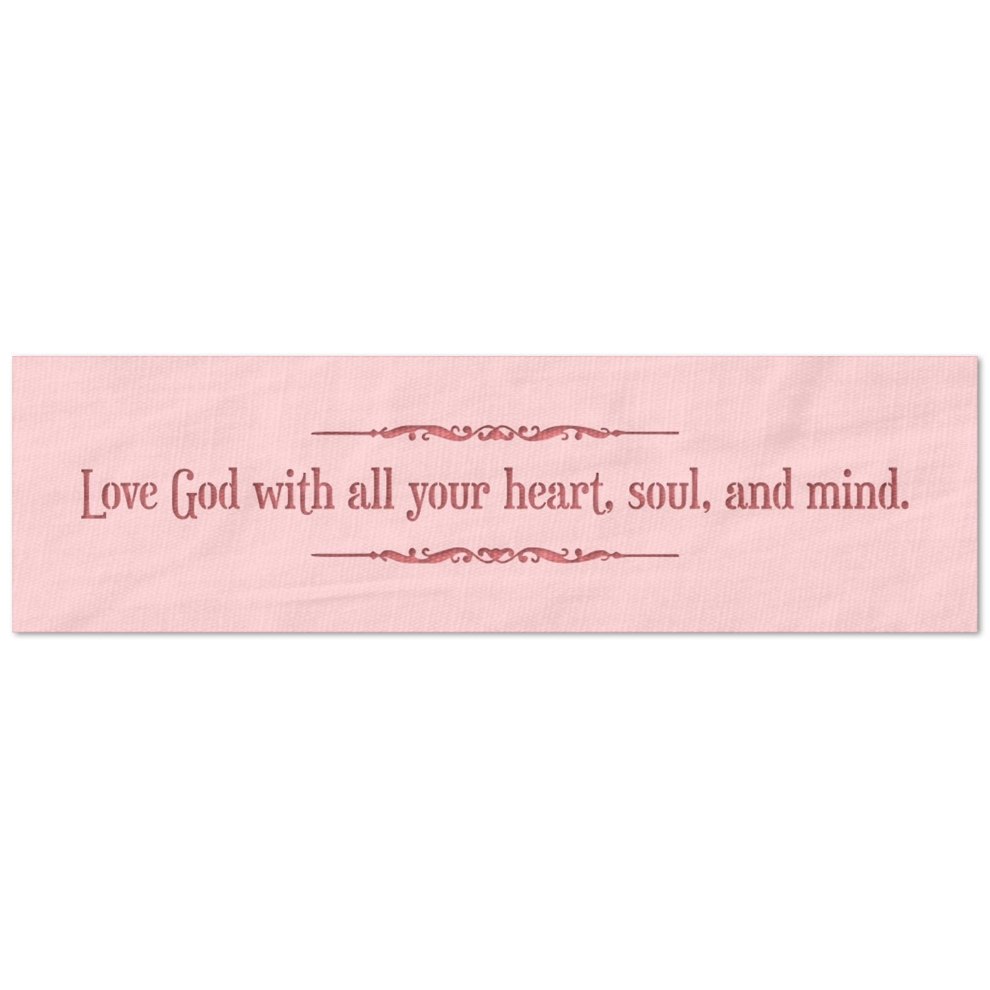 Love God Heart Soul Mind Stencil