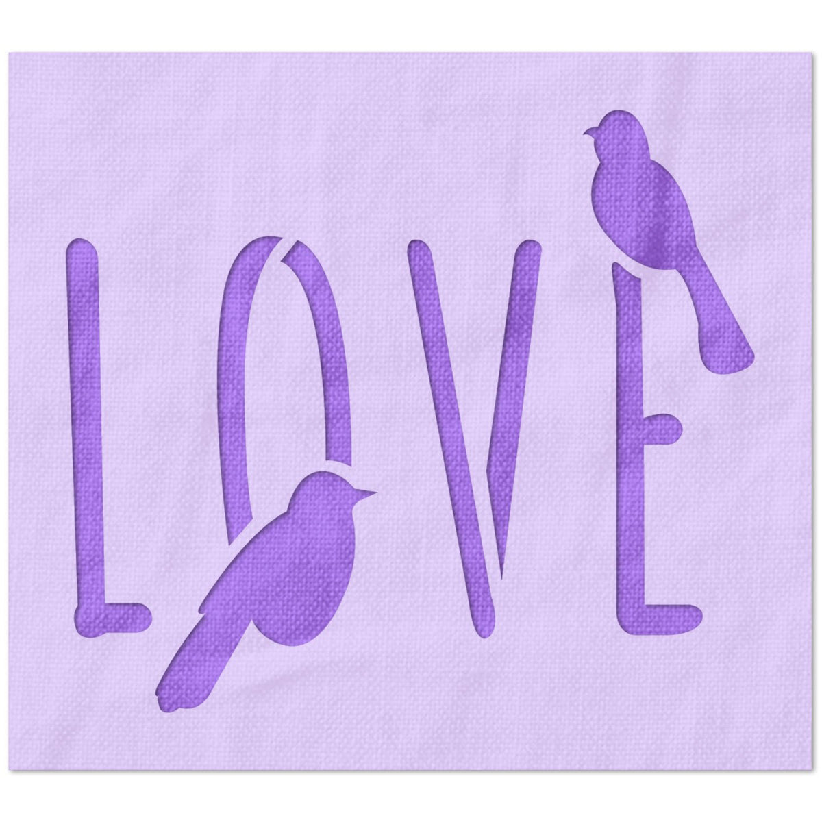 Love Birds Stencil