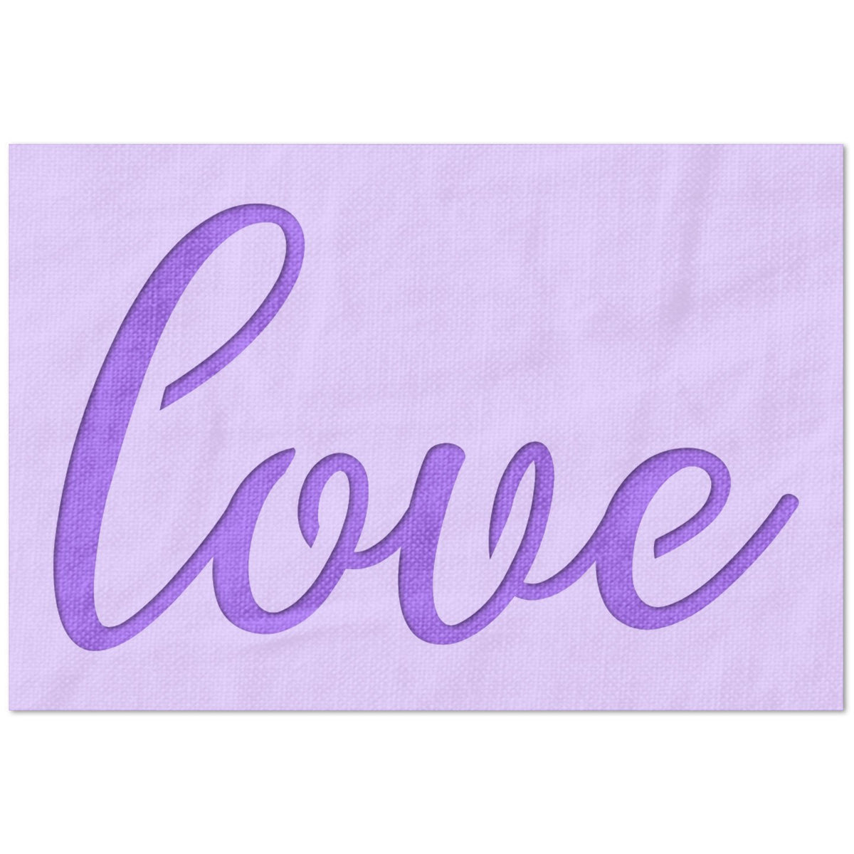 Love Cursive Script Stencil