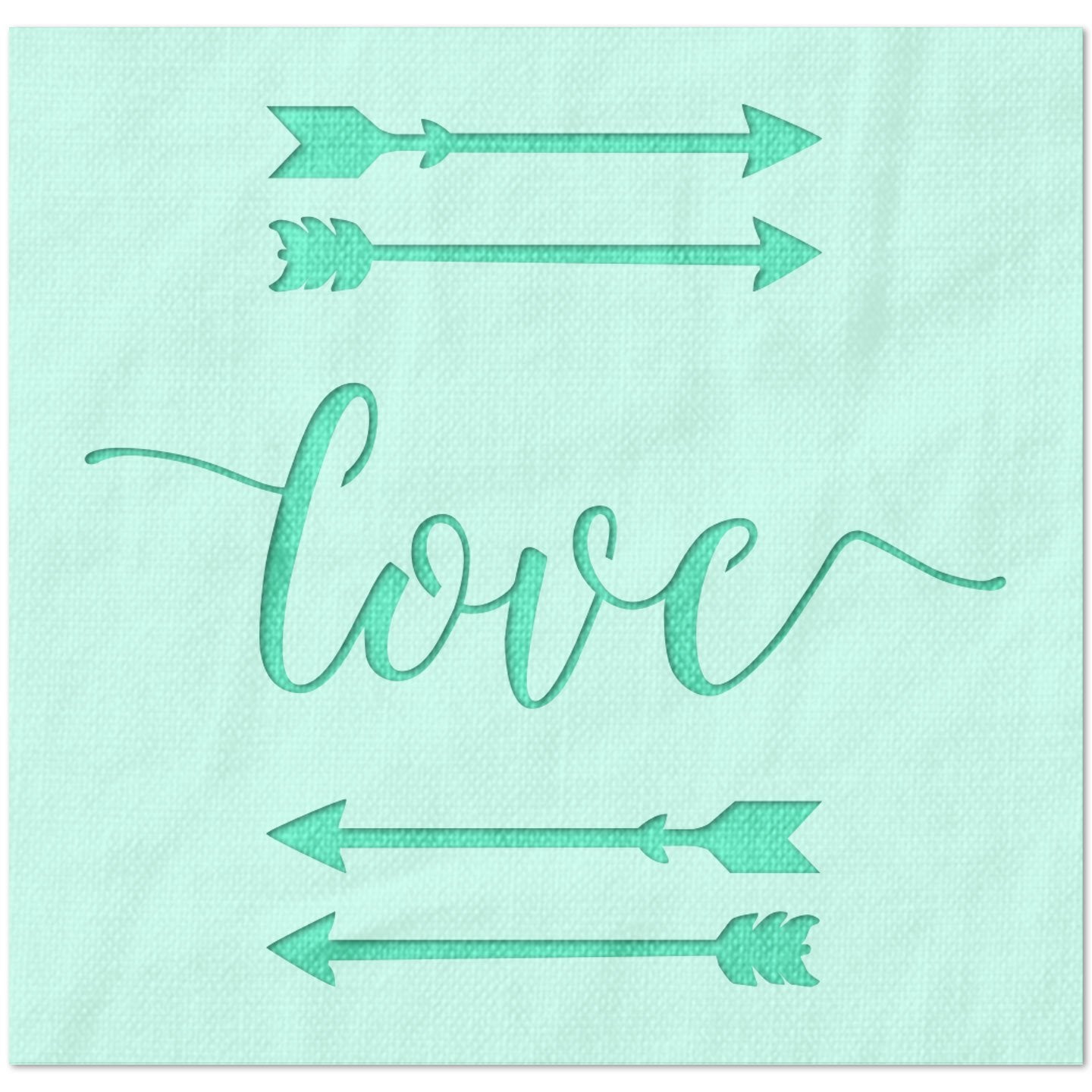 Love Left and Right Stencil