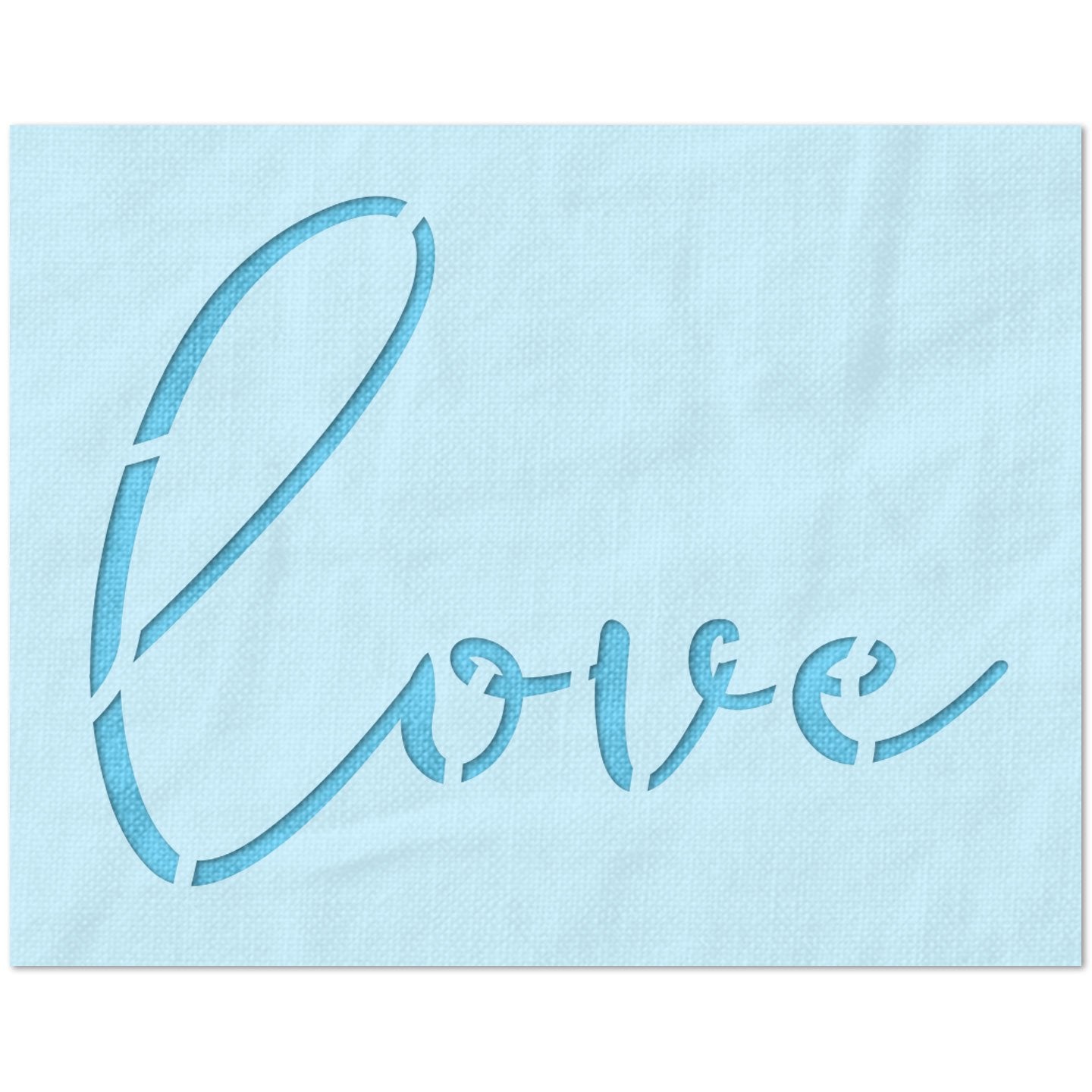 Love Script Stencil