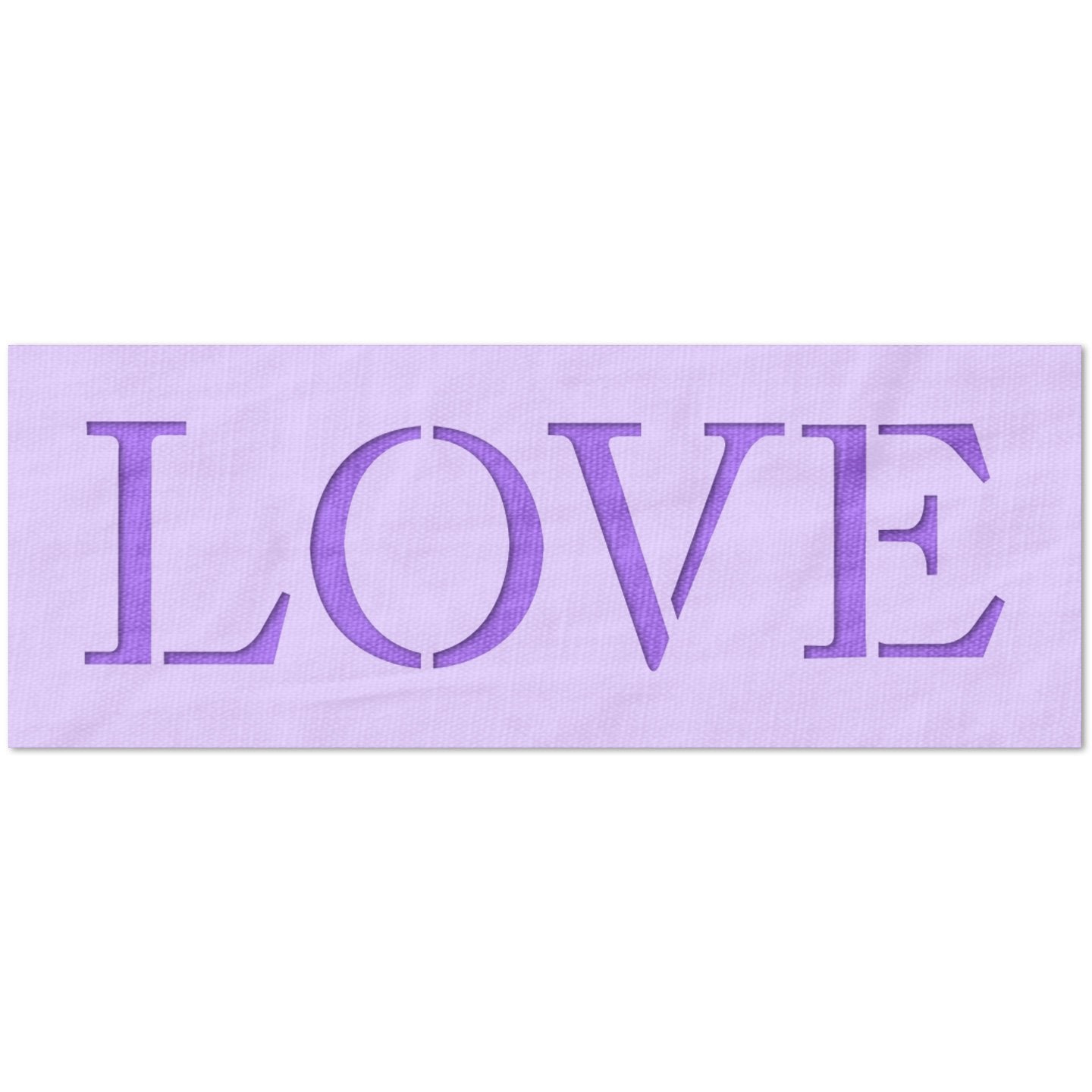 Love Text Stencil