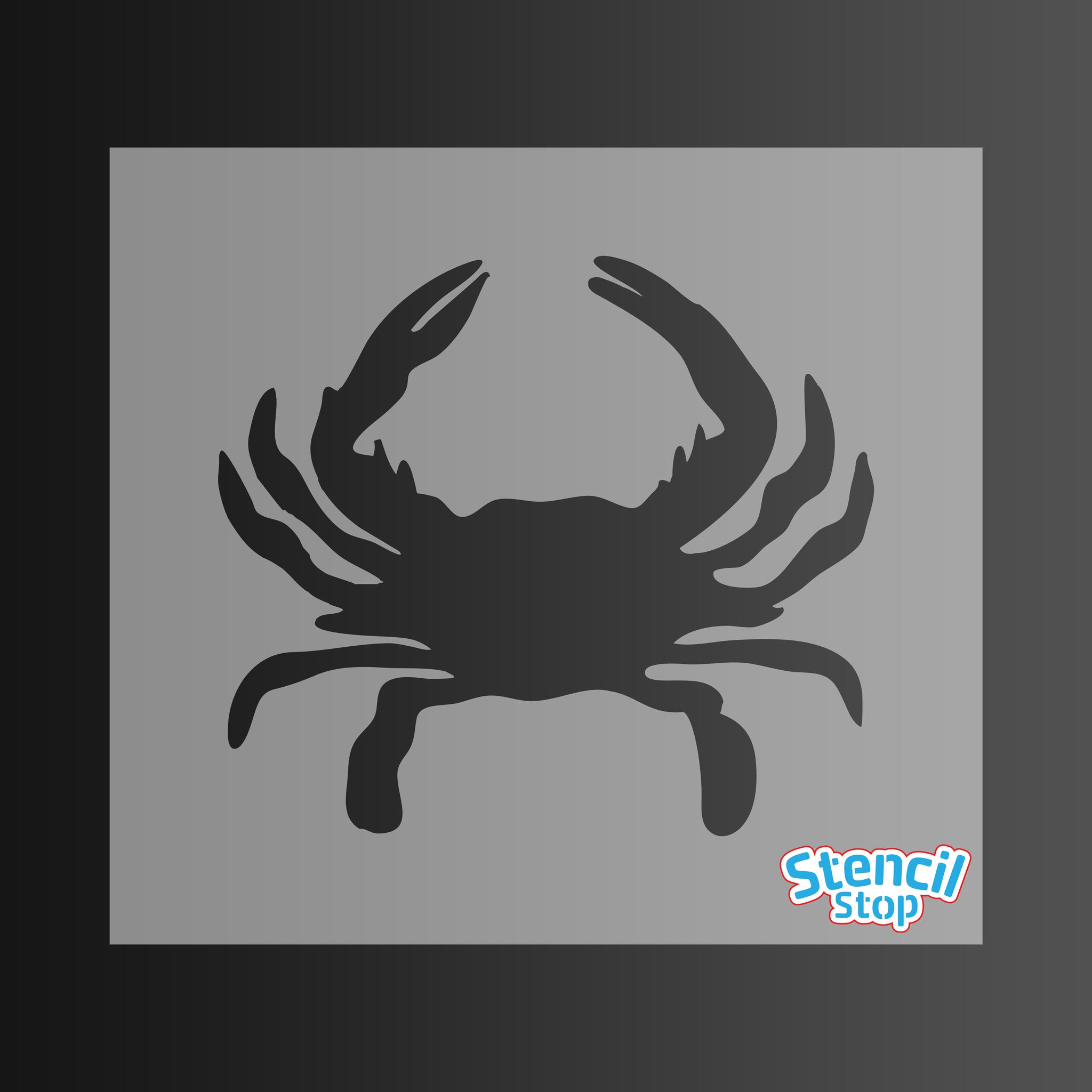 Maryland Baltimore Crab Stencil
