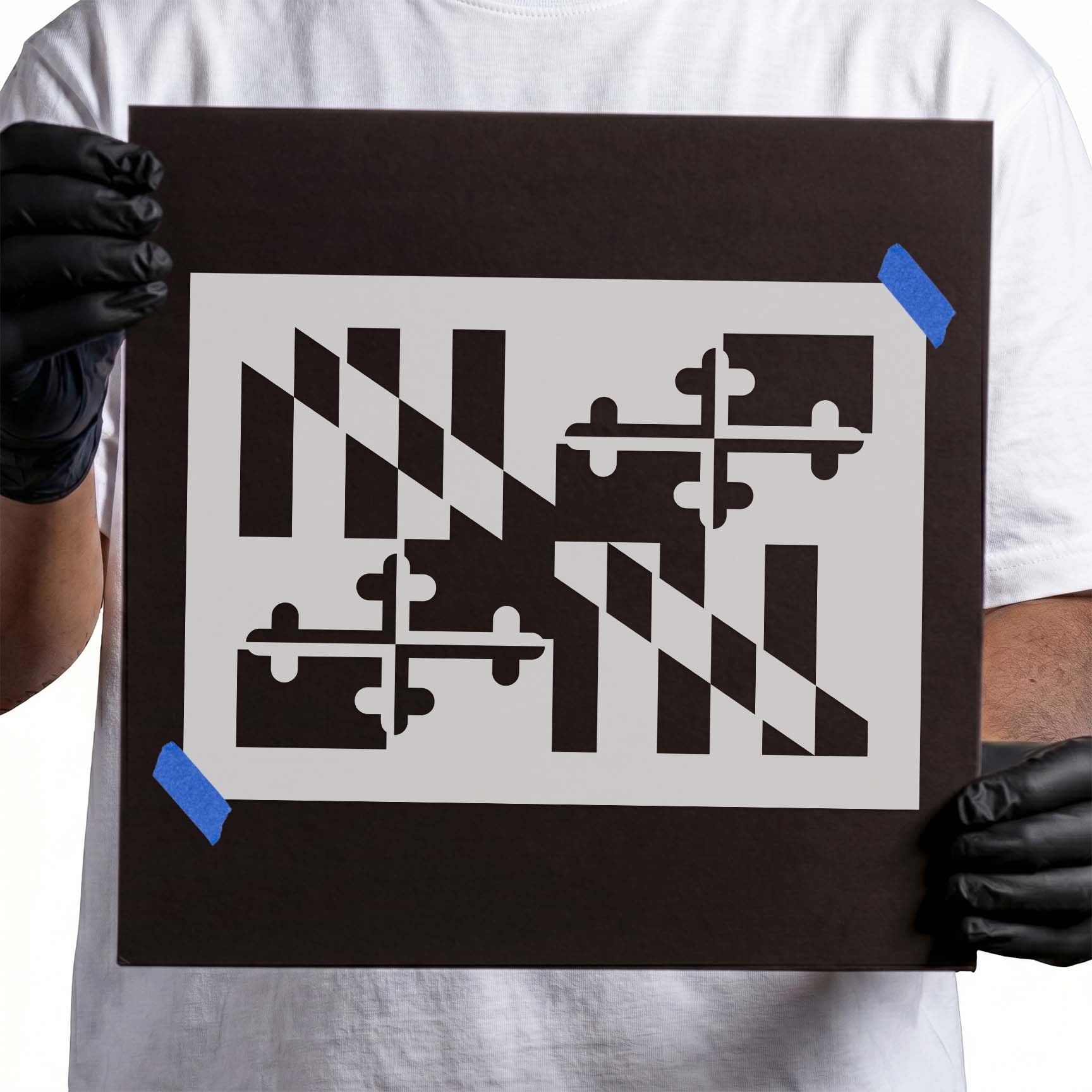 Maryland State Flag Stencil