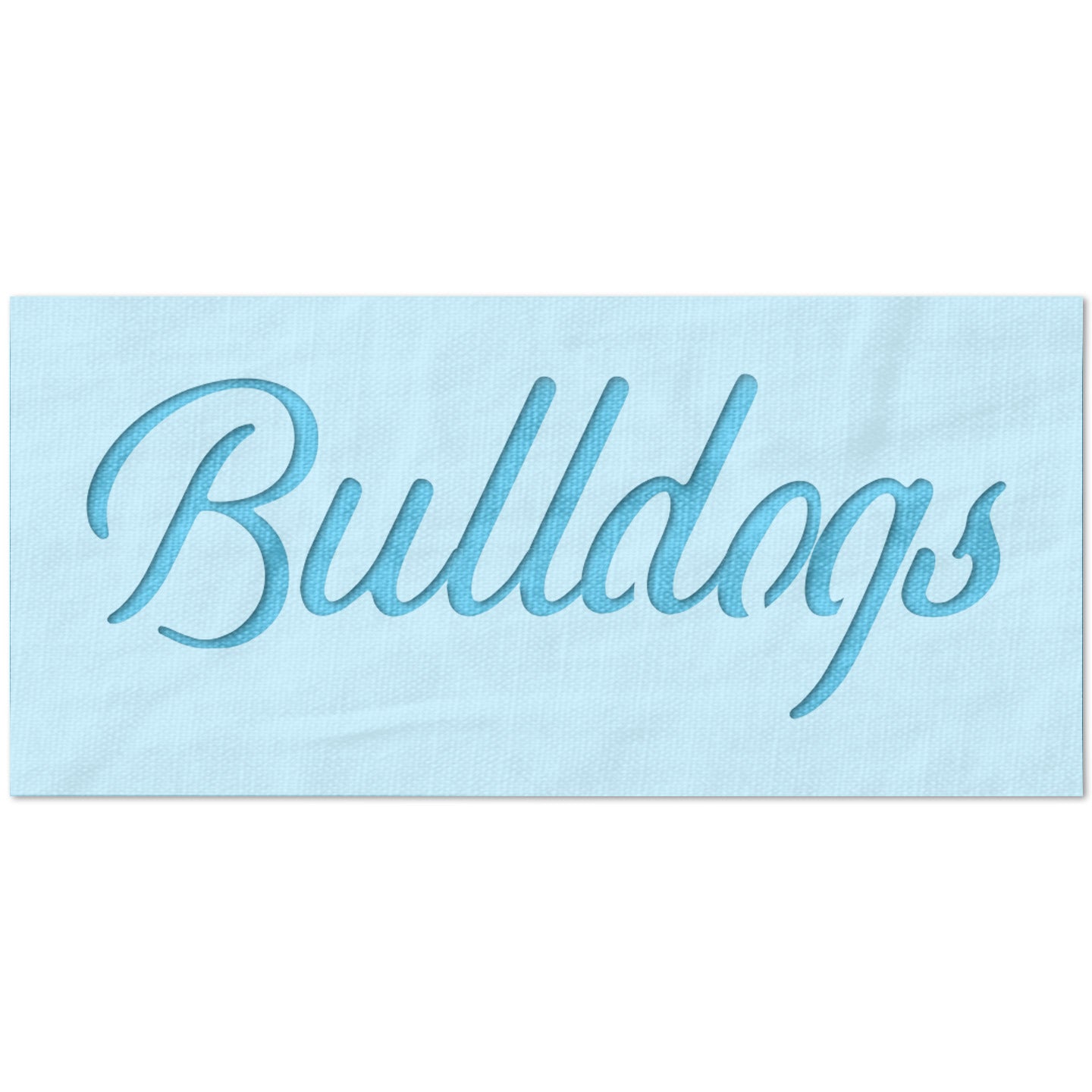 Mascot Bulldogs Stencil