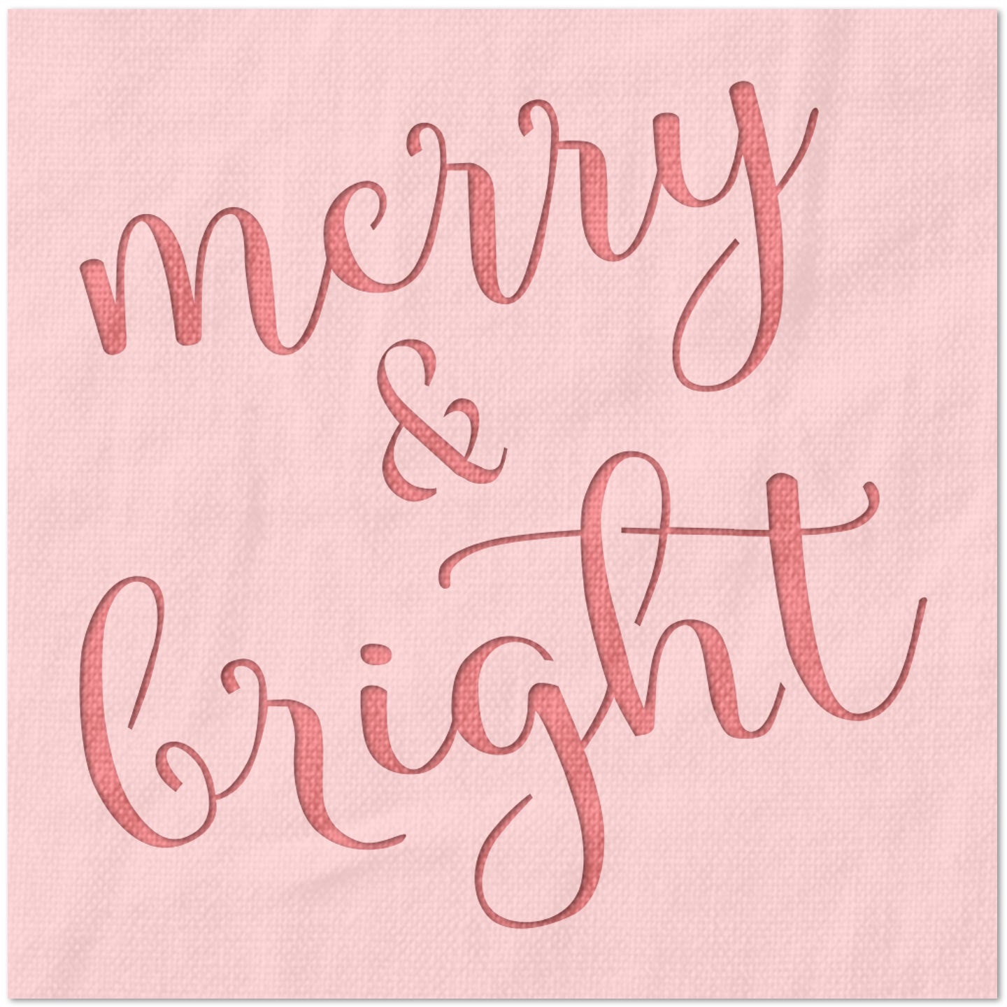 Merry and Bright Stencil