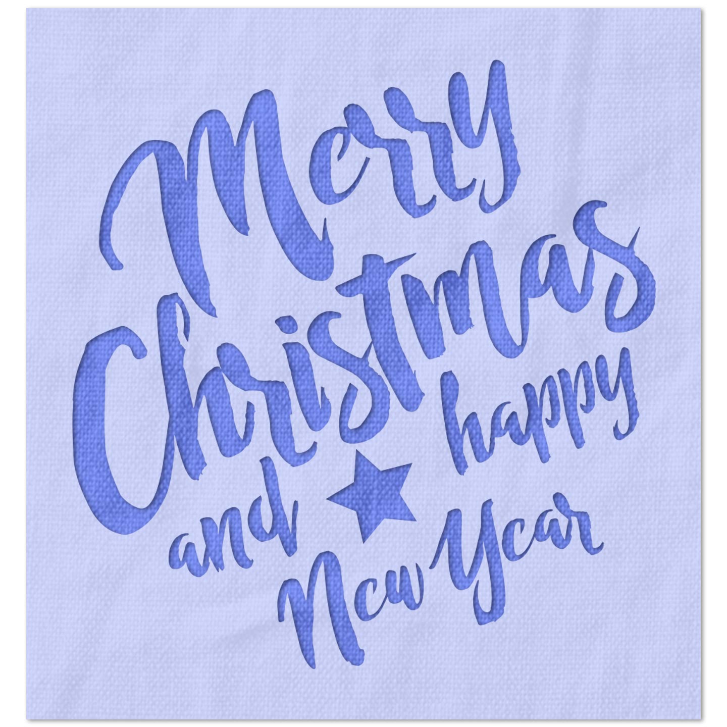 Merry Christmas and Happy New Year Stencil