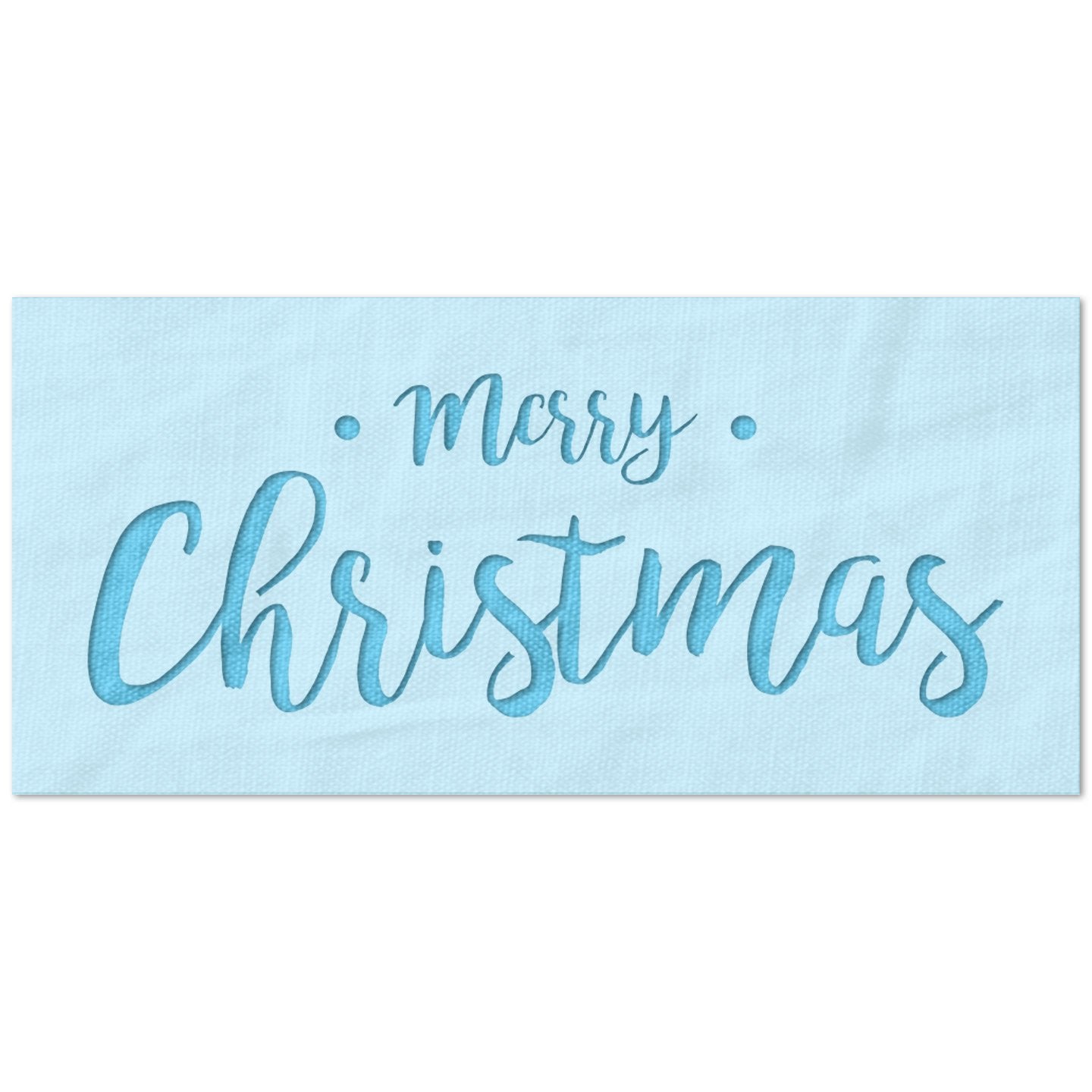 Merry Christmas Script Stencil