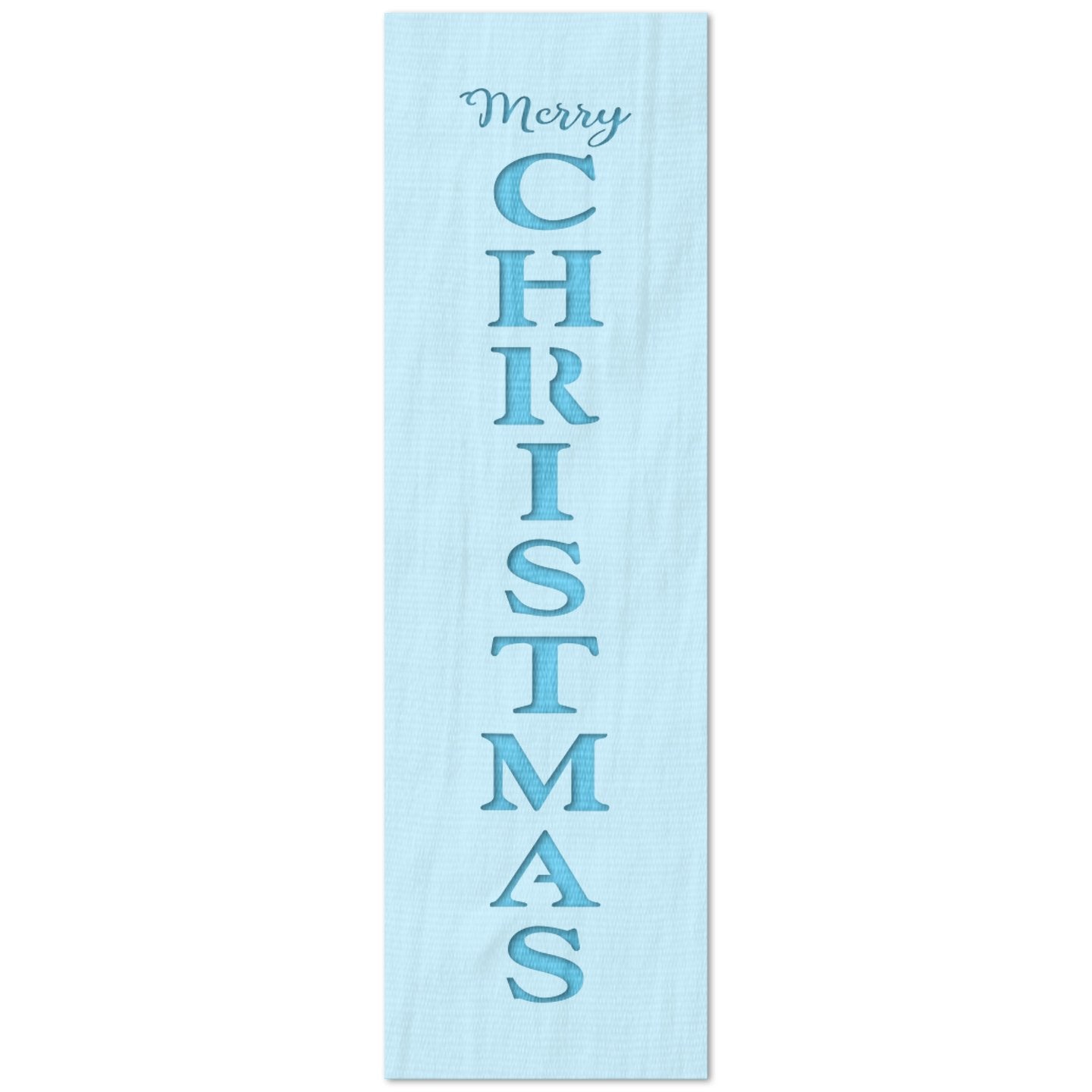 Merry Christmas Vertical Stencil
