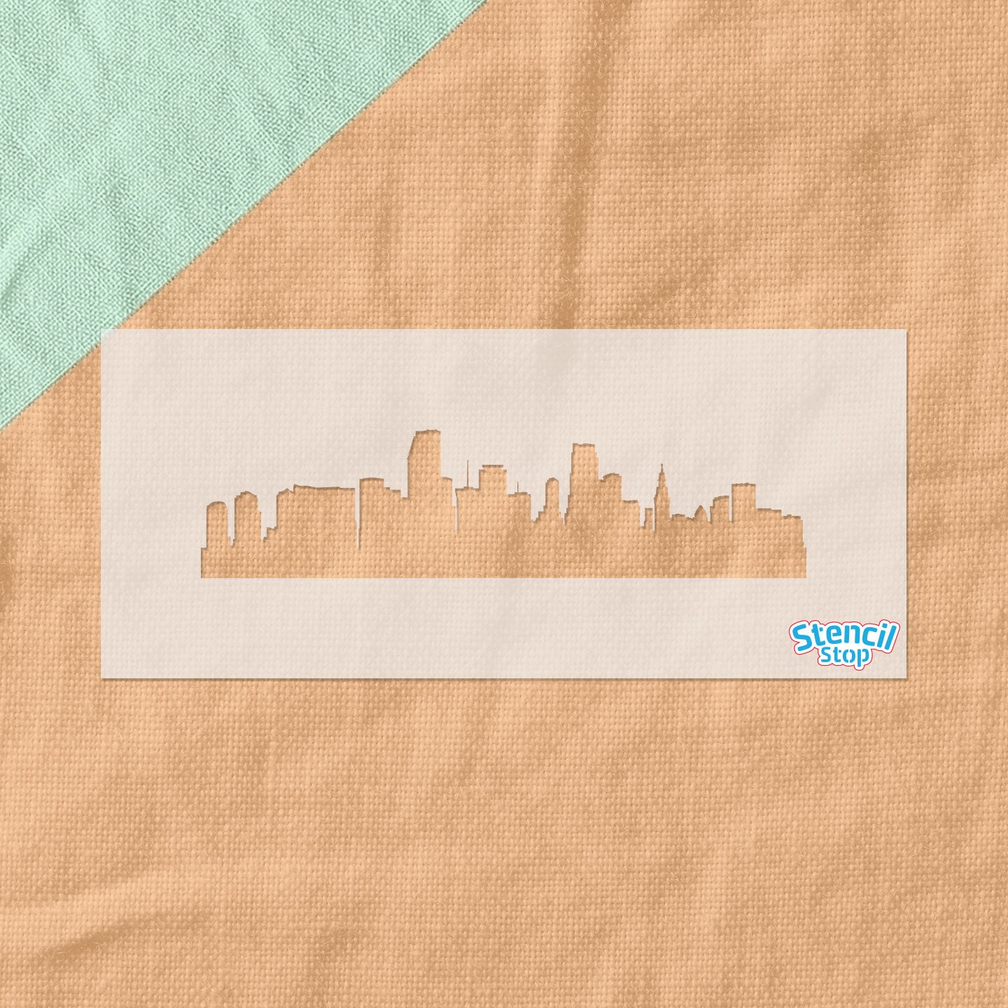 Miami Skyline Stencil
