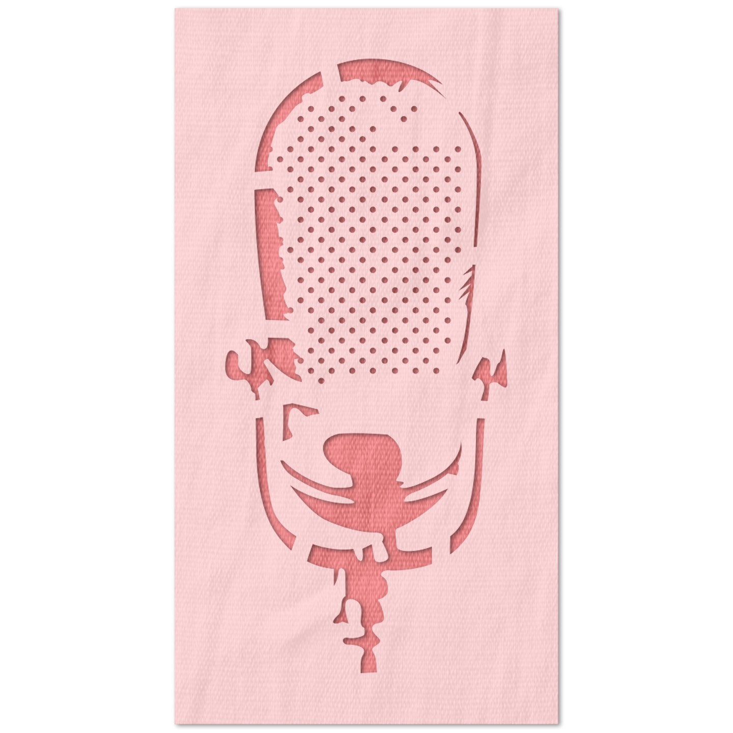 Microphone Stencil