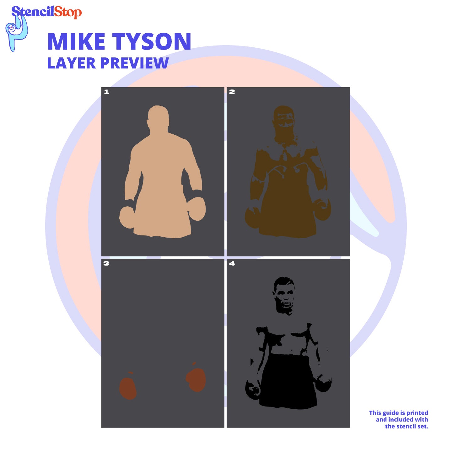 Mike Tyson Layered Stencil Preview