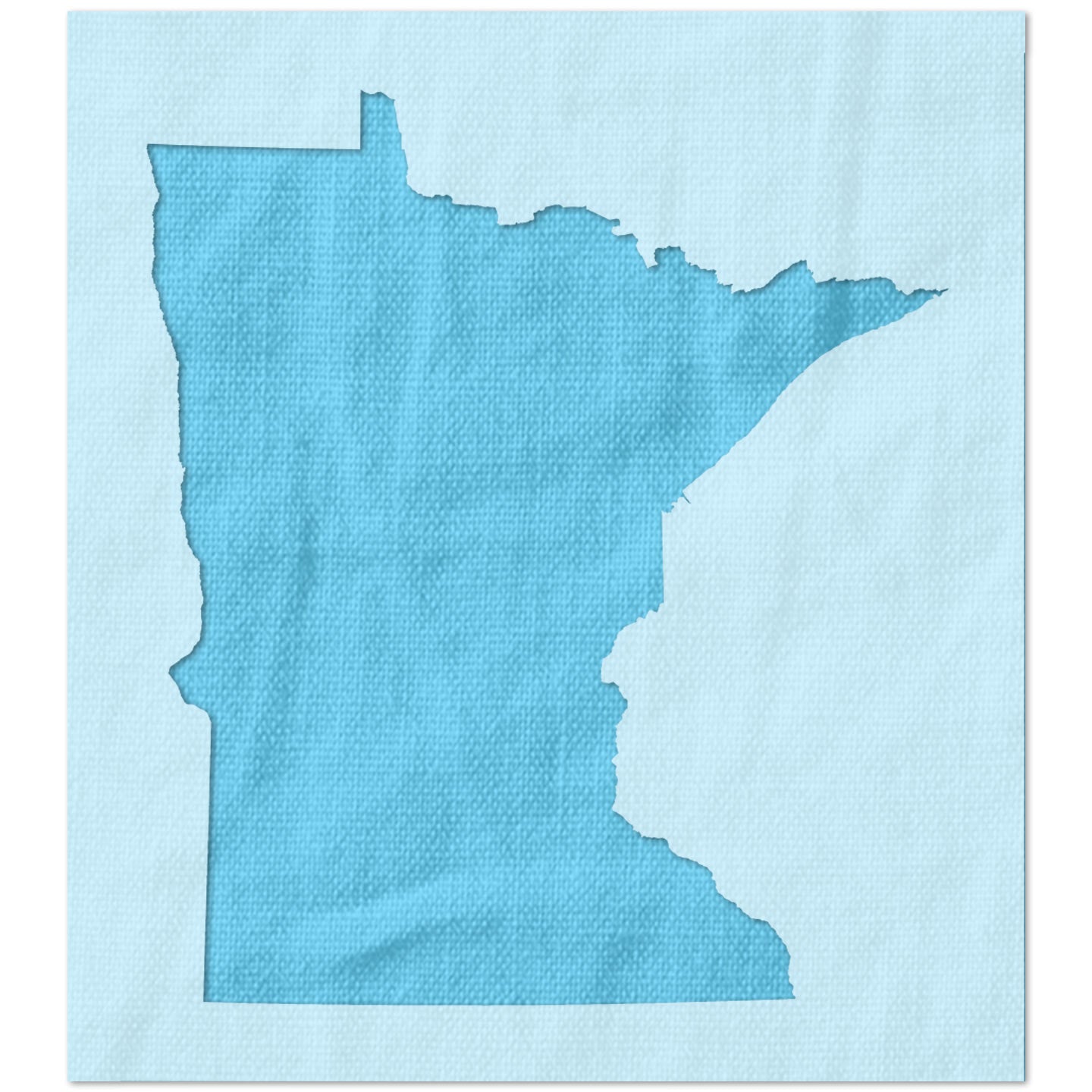 Minnesota State Outline Stencil