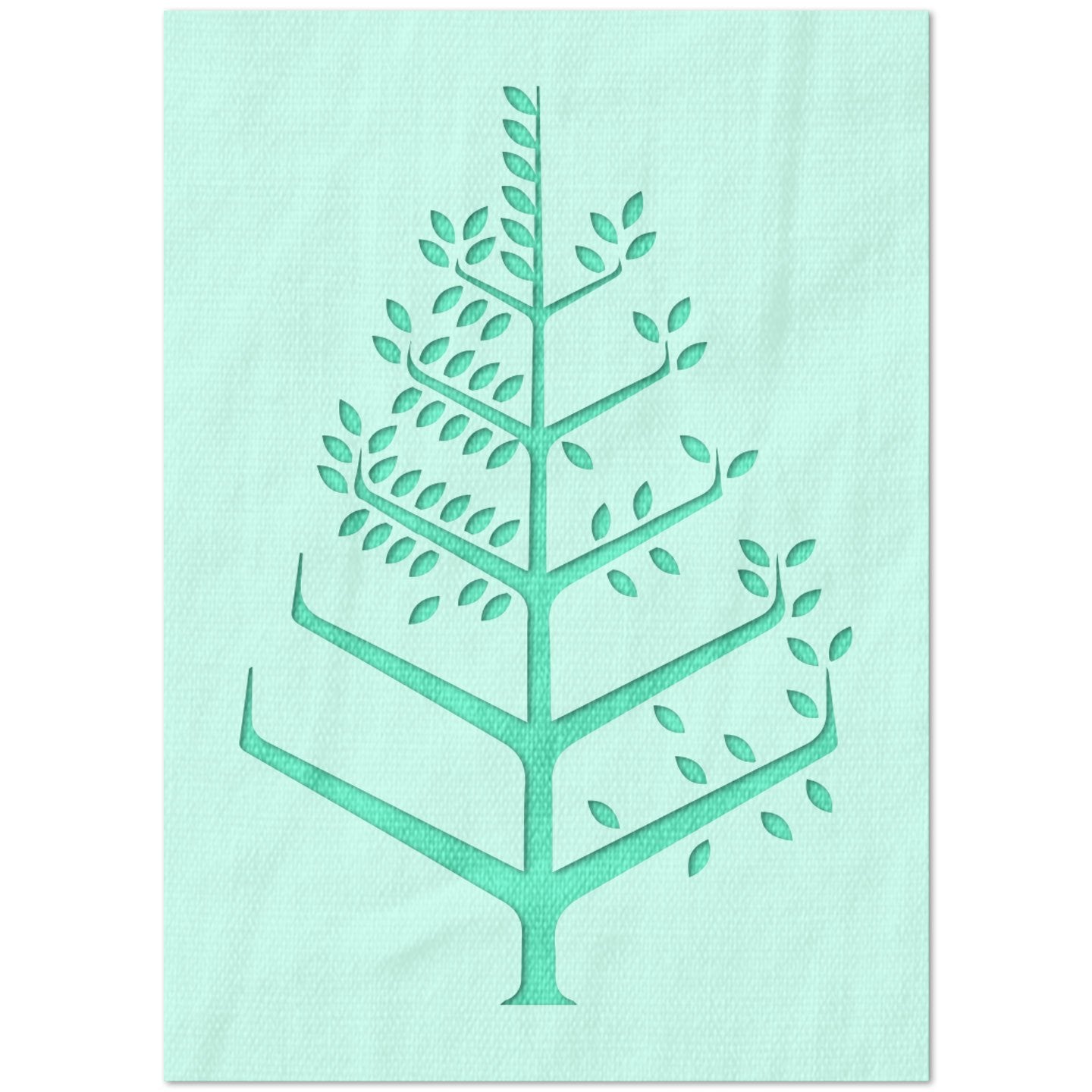 Modern Tree Stencil