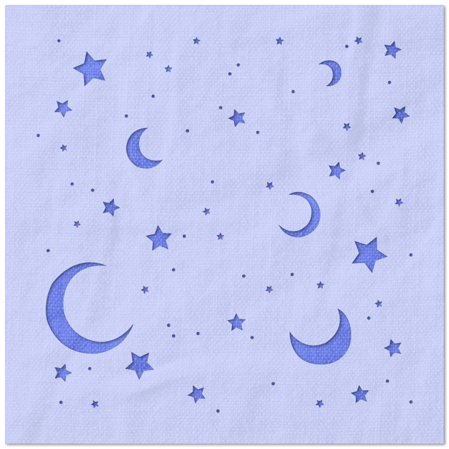 Moons and Stars Pattern Stencil