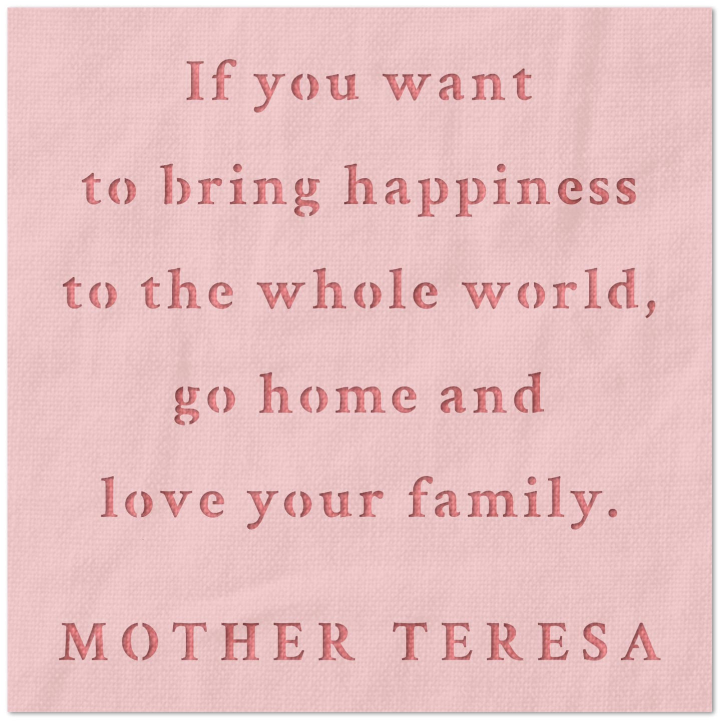 Mother Teresa Quote Stencil