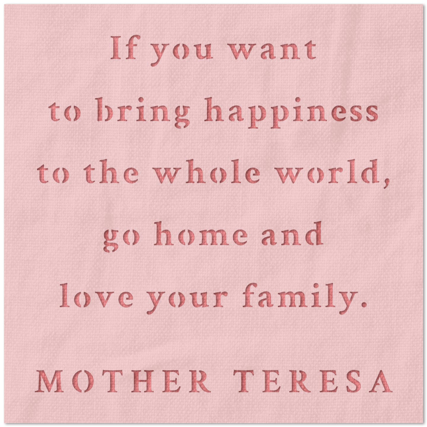 Mother Teresa Quote Stencil