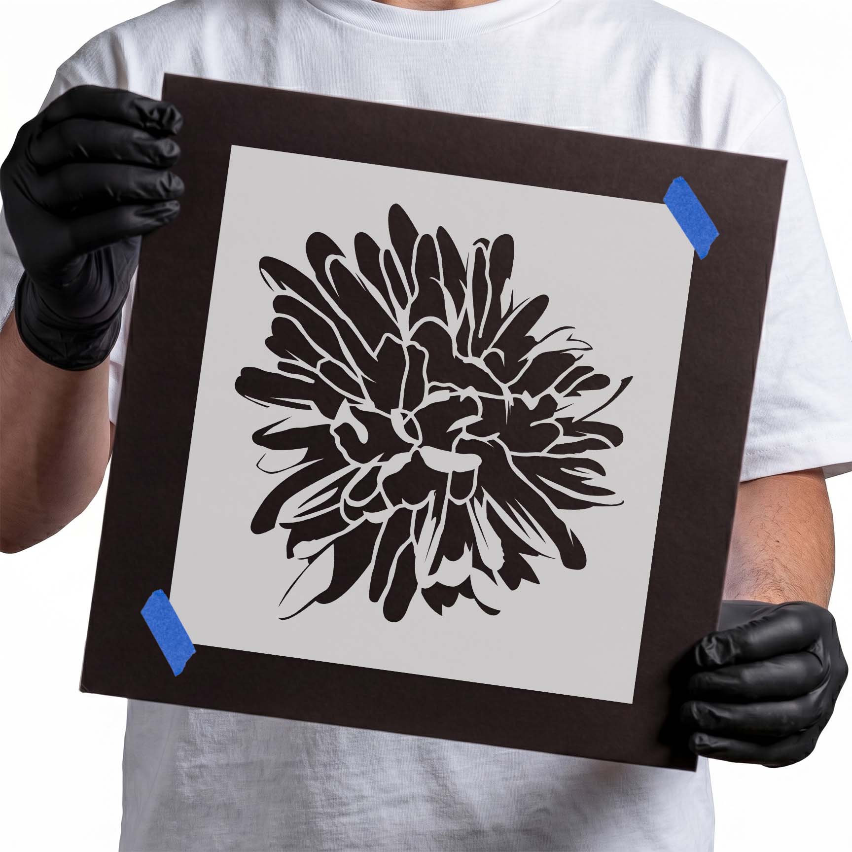 Mum Flower Stencil