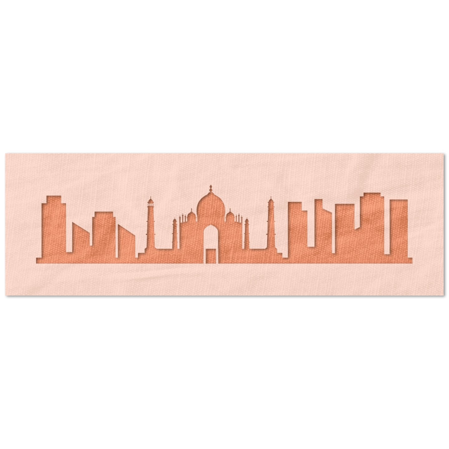 New Delhi Skyline Stencil