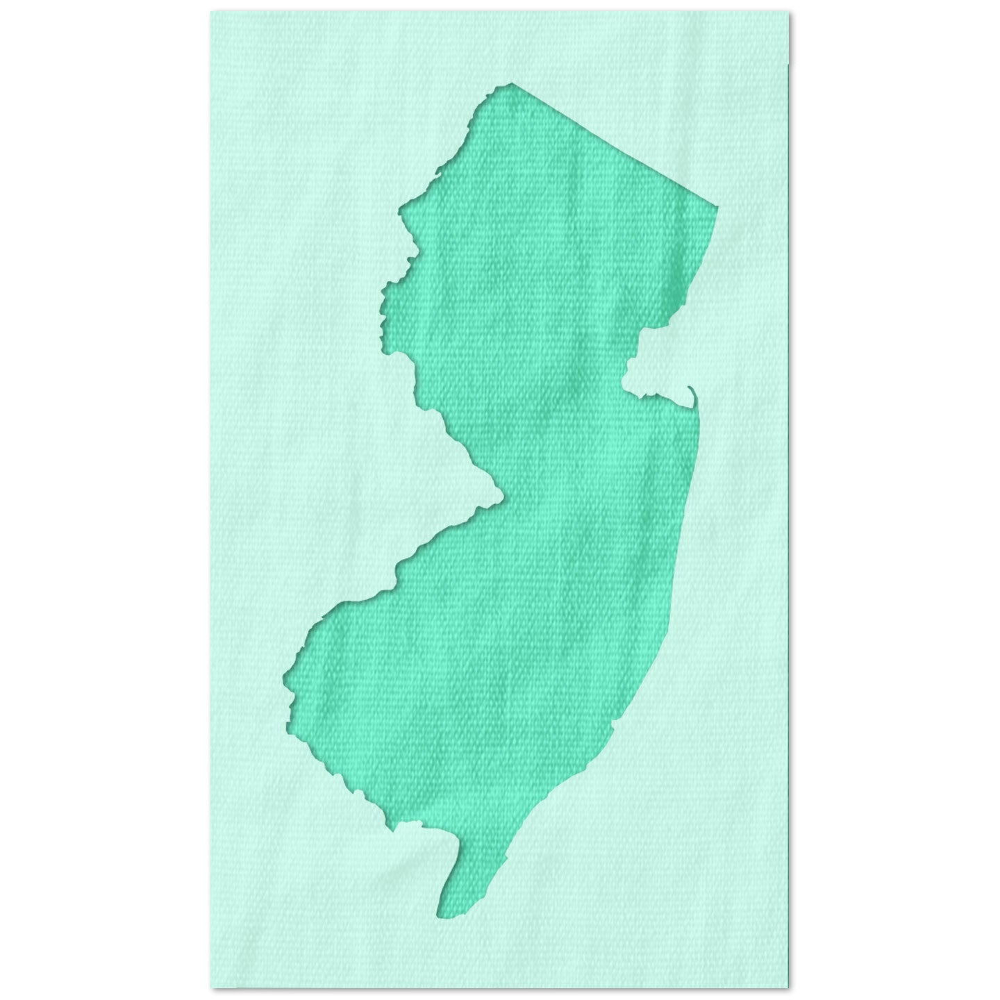 New Jersey State Outline Stencil
