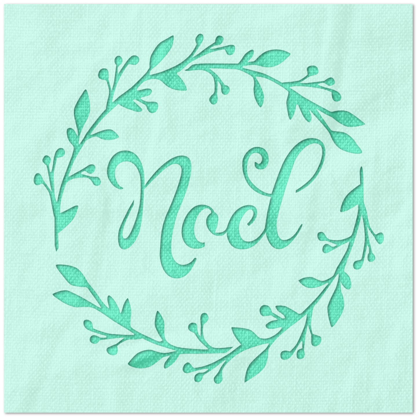 Noel Wreath Stencil